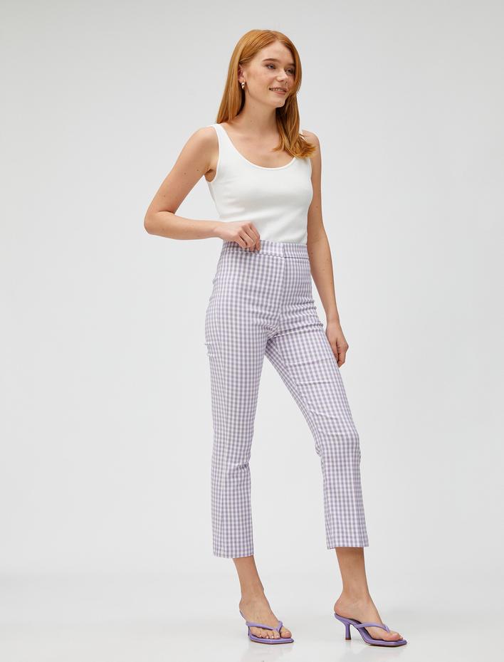  Crop İspanyol Paça Pantolon