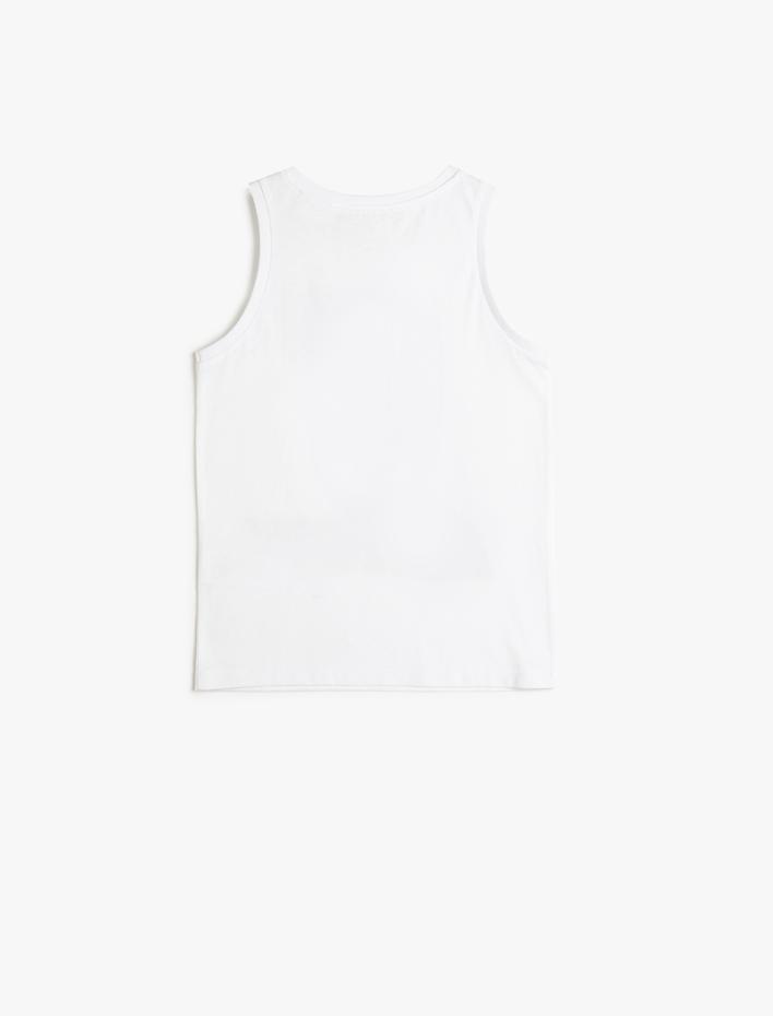 Erkek Çocuk Batman Atlet Lisanslı Baskılı Bisiklet Yaka Pamuklu