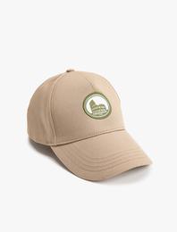 İşlemeli Kep Şapka Pamuklu