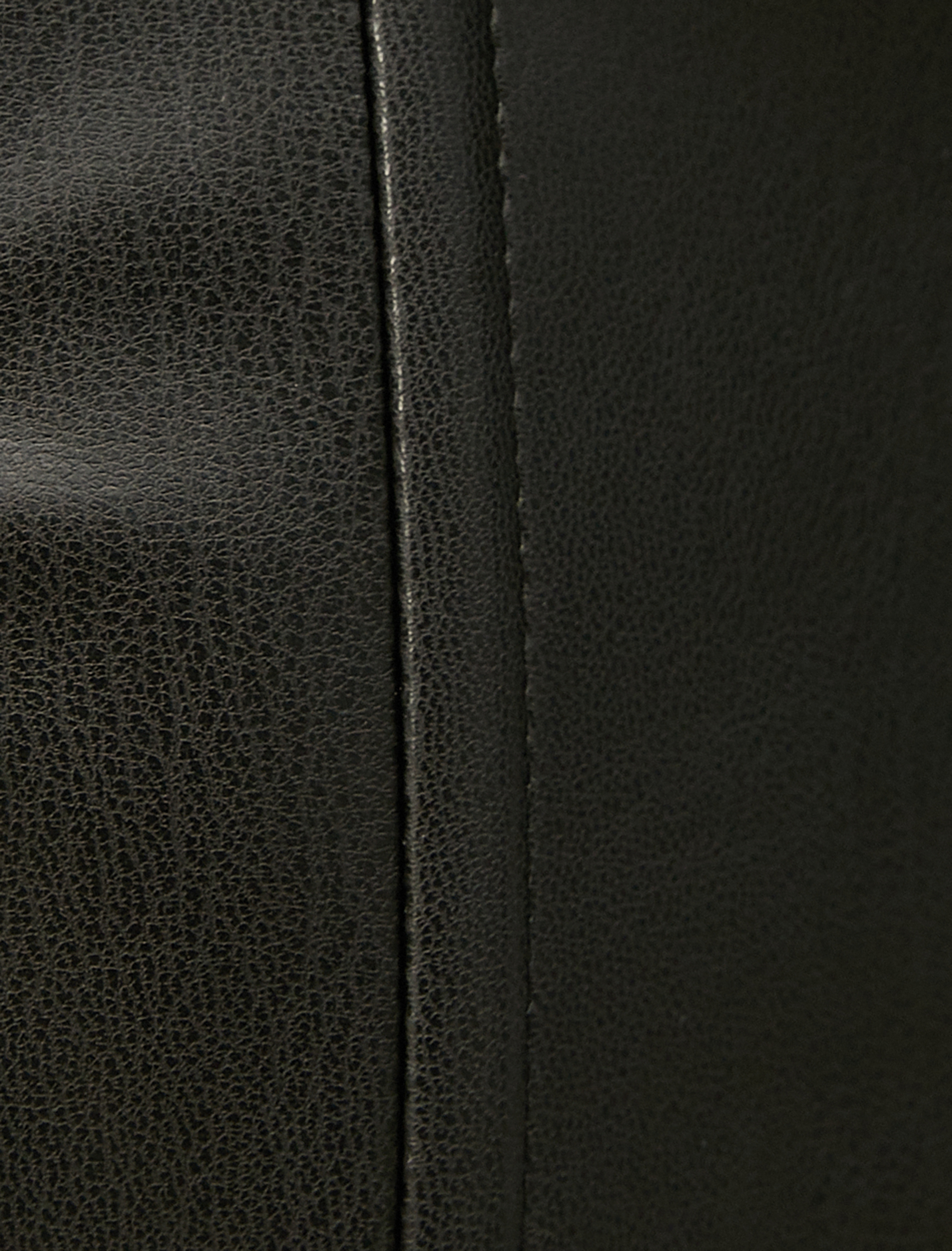   Crop Gömlek Suni Deri Korse Detaylı