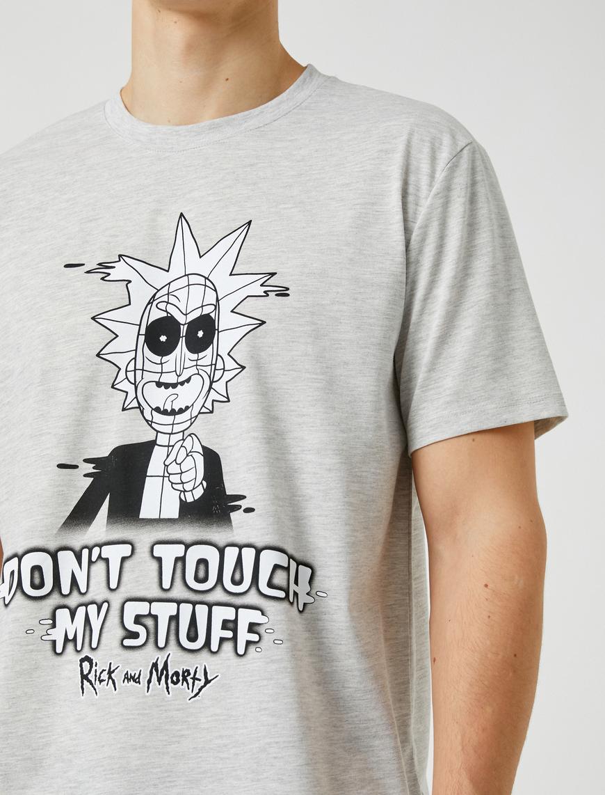   Rick and Morty Oversize Tişört Lisanslı Baskılı