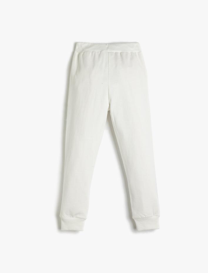 Erkek Çocuk Eşofman Altı Jogger Beli Bağlamalı Cepli Baskılı