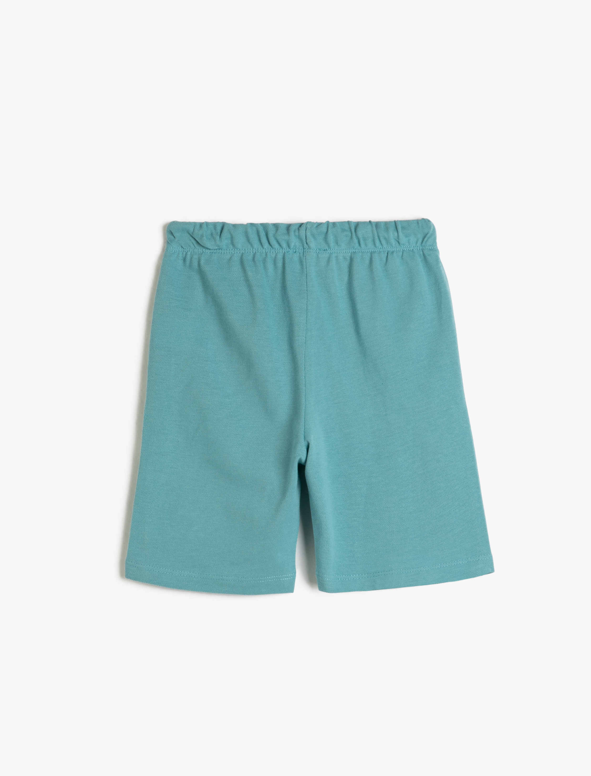  Erkek Çocuk Basic Şort Beli Bağlamalı Cepli Yengeç İşleme Detaylı