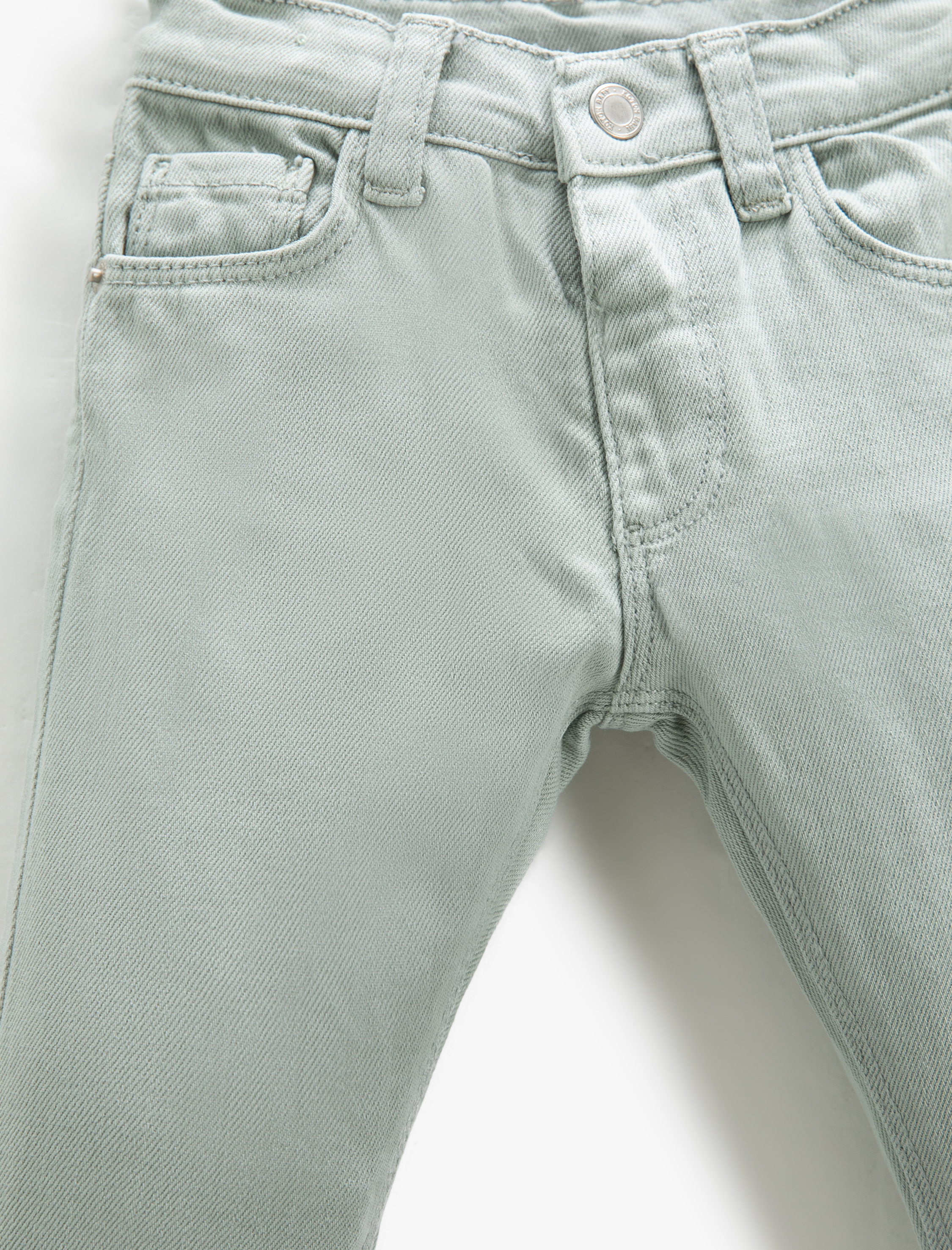 Koton Kot Pantolon Slim Fit Cepli Pamuklu Beli Ayarlanabilir Lastikli. 3