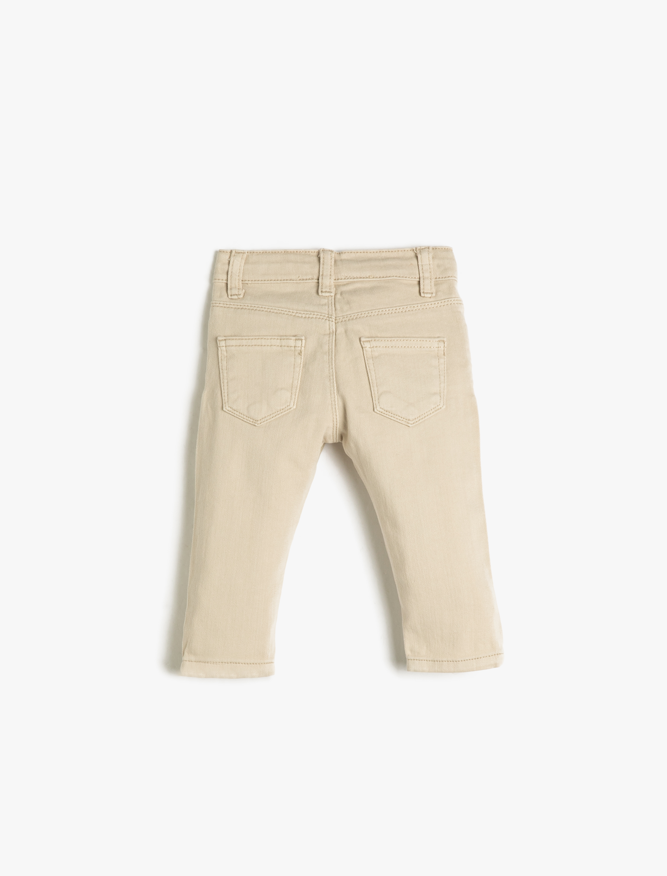 Koton Kot Pantolon Slim Fit Cepli Pamuklu Beli Ayarlanabilir Lastikli. 2