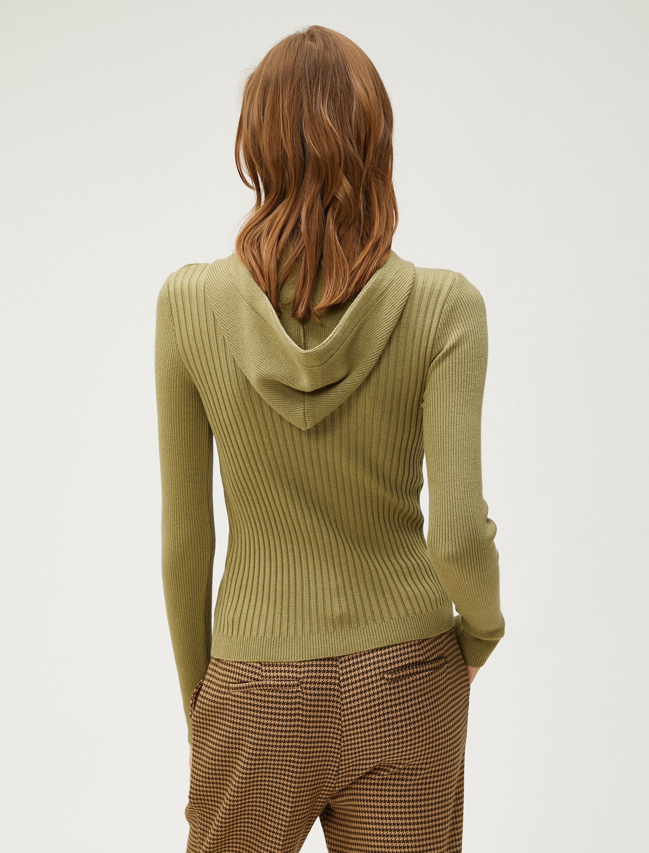   Koton X Şahika Ercümen - Kapüşonlu Ribanalı Triko Kazak