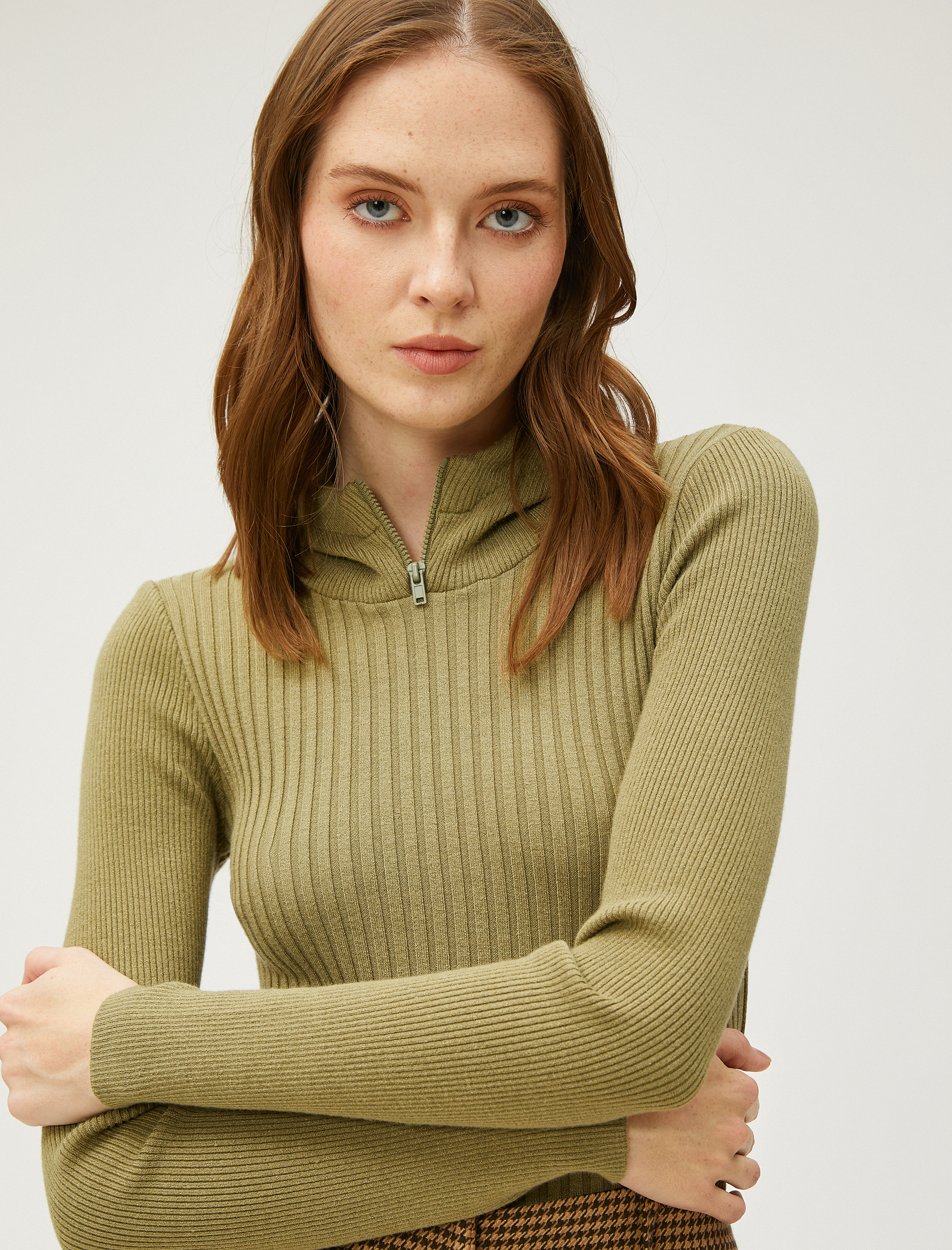   Koton X Şahika Ercümen - Kapüşonlu Ribanalı Triko Kazak