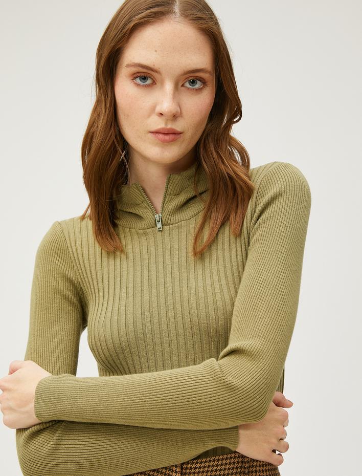  Koton X Şahika Ercümen - Kapüşonlu Ribanalı Triko Kazak