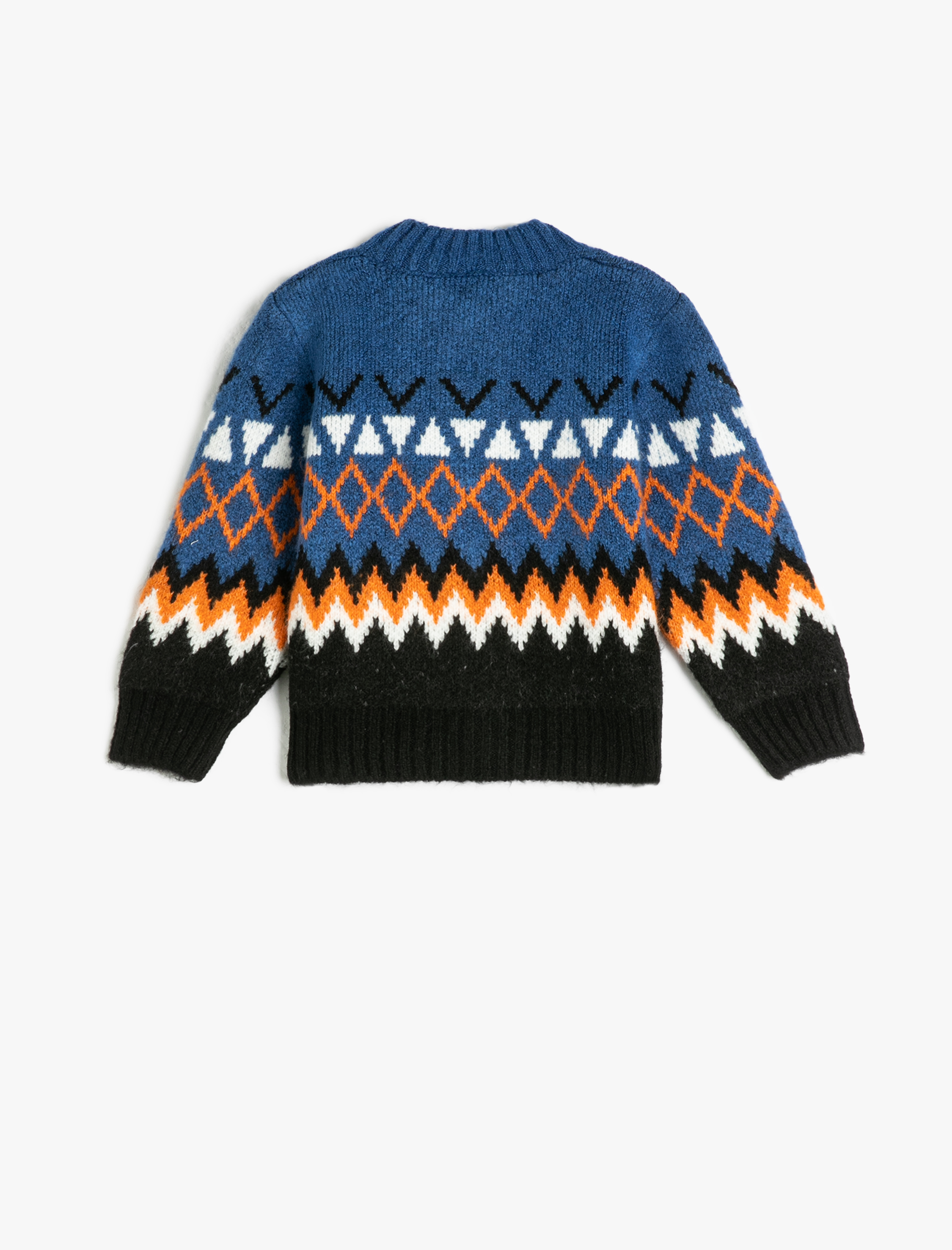 Erkek Bebek Hırka Fermuarlı Dik Yaka Uzun Kollu Yumuşak Dokulu