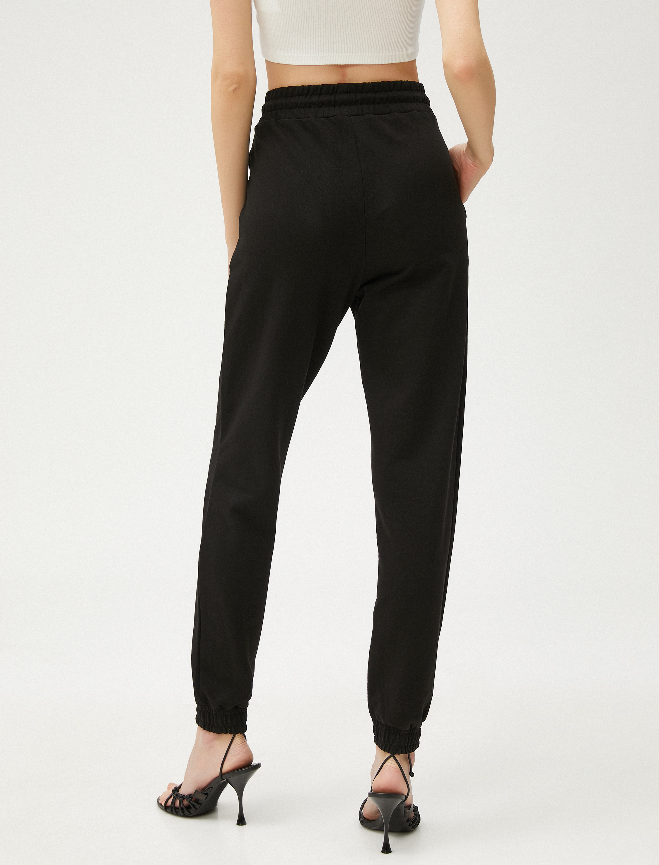   Jogger Eşofman Altı Beli Bağlamalı Pamuklu