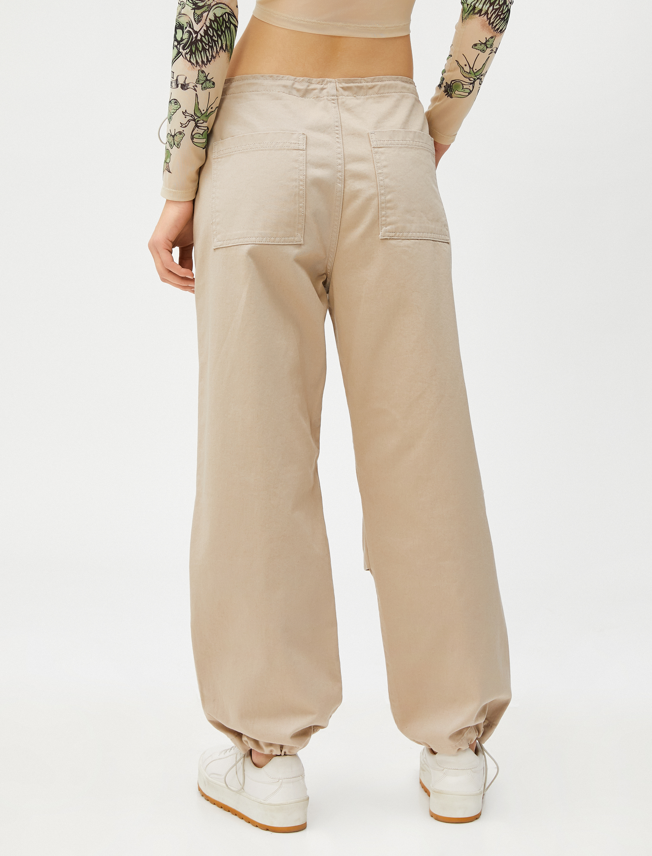   Paraşüt Pantolon Beli Lastikli Cep Detaylı