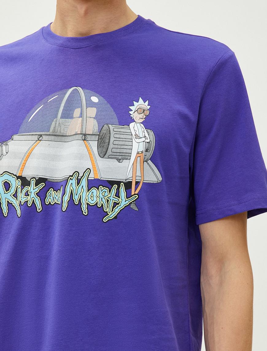   Rick and Morty Tişört Lisanslı Baskılı Pamuklu