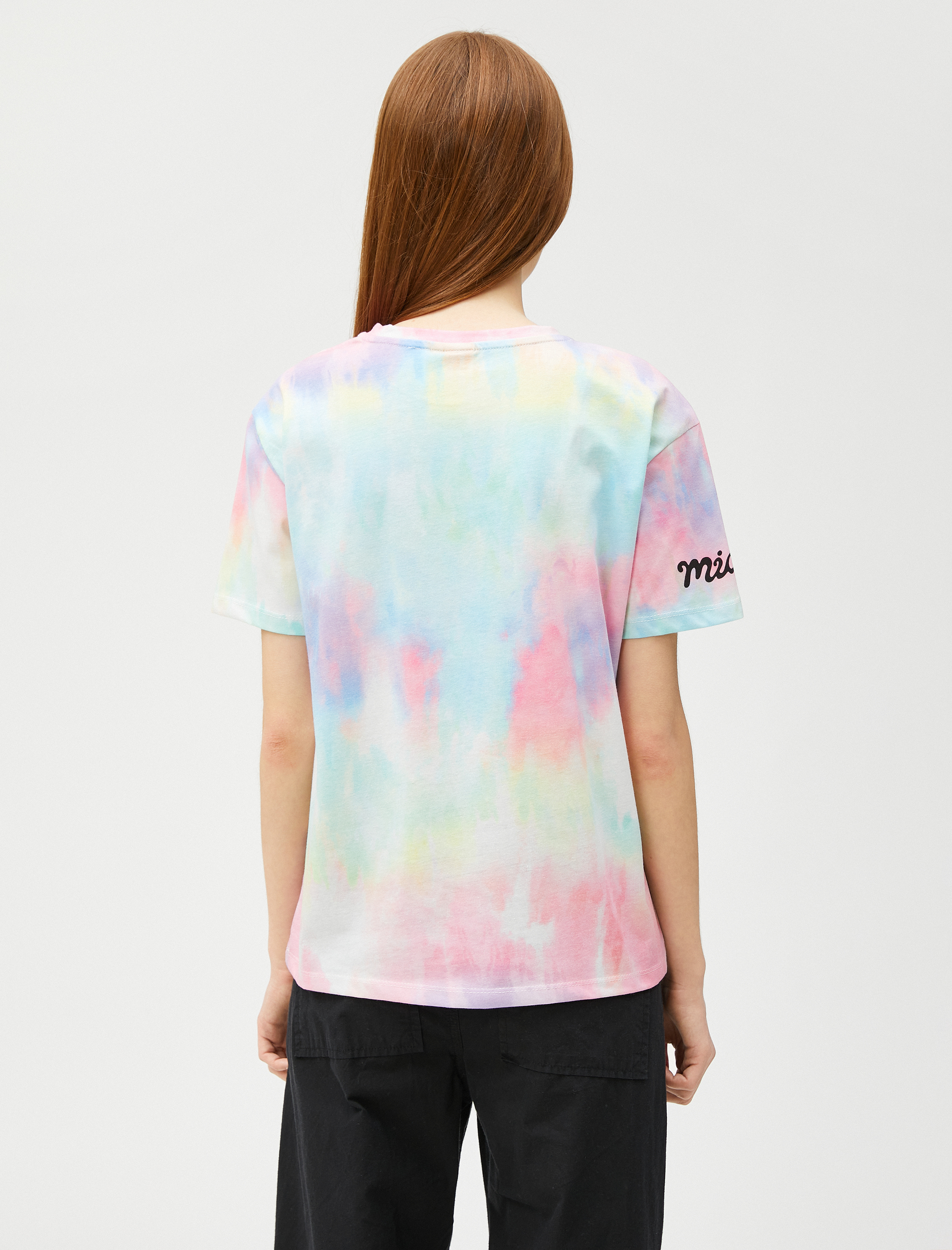   Mickey Mouse Tişört Lisanslı Bisiklet Yaka Kısa Kollu