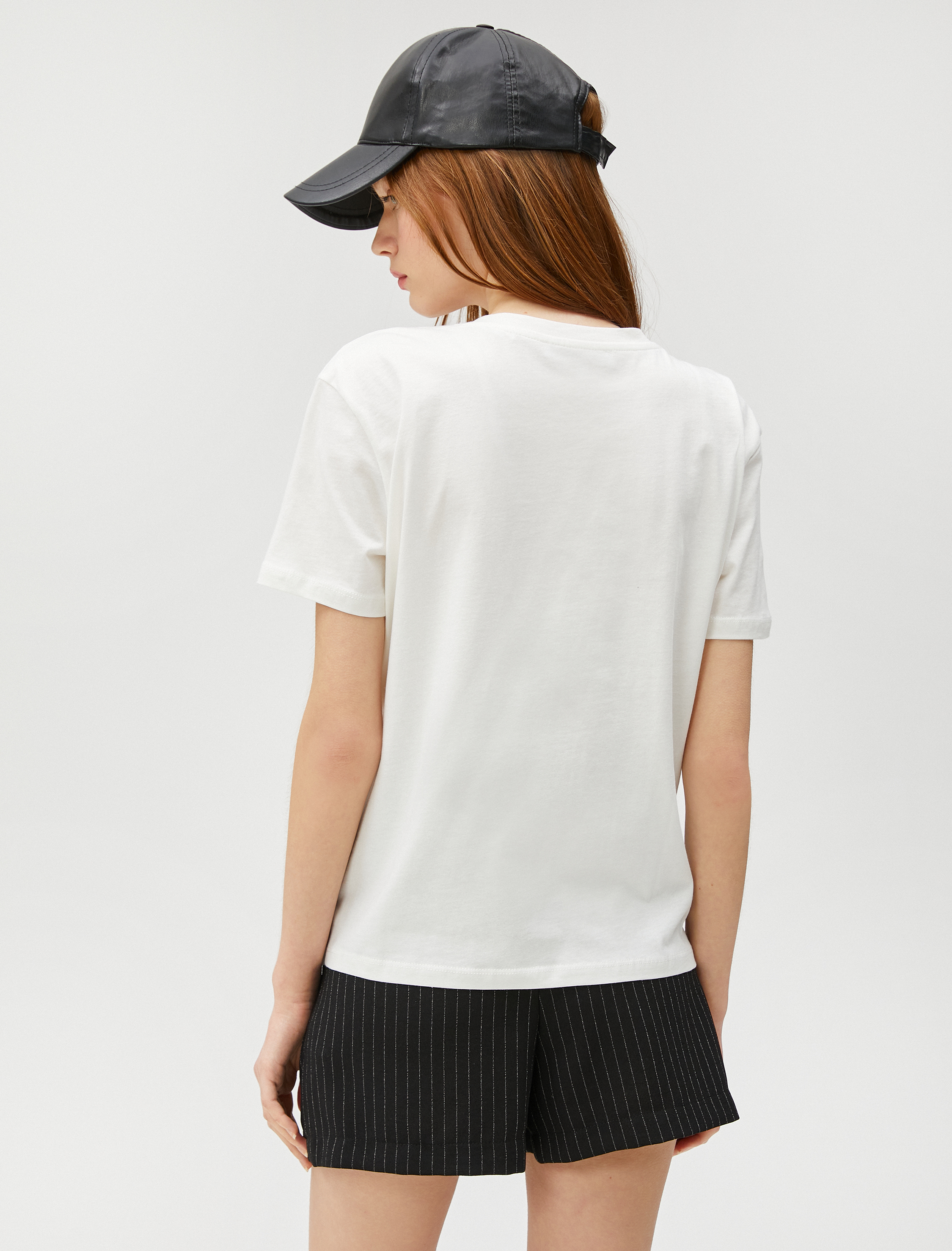   Basic Tişört Kısa Kollu Bisiklet Yaka Pamuklu