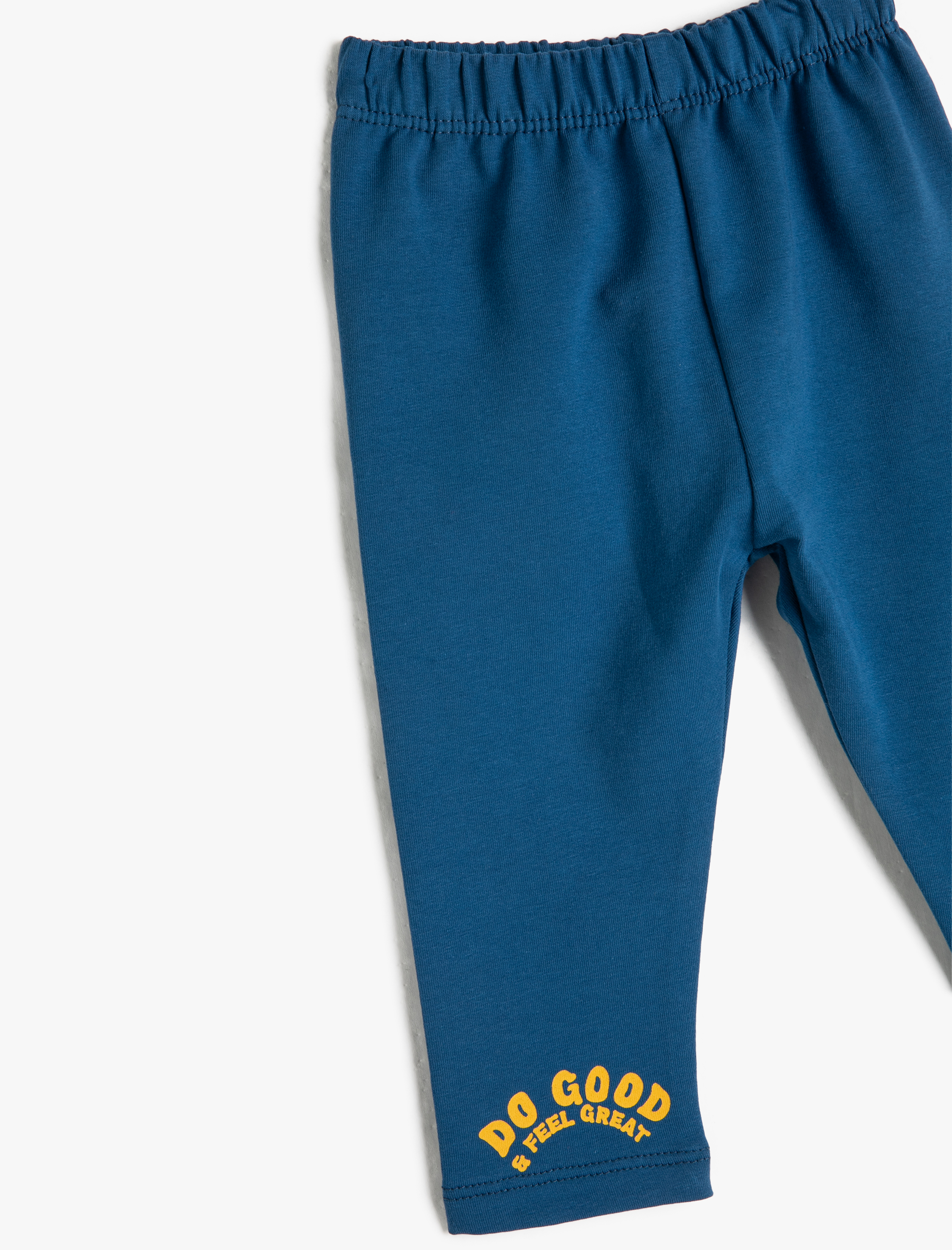  Erkek Bebek Tayt Beli Lastikli Baskı Detaylı Pamuklu