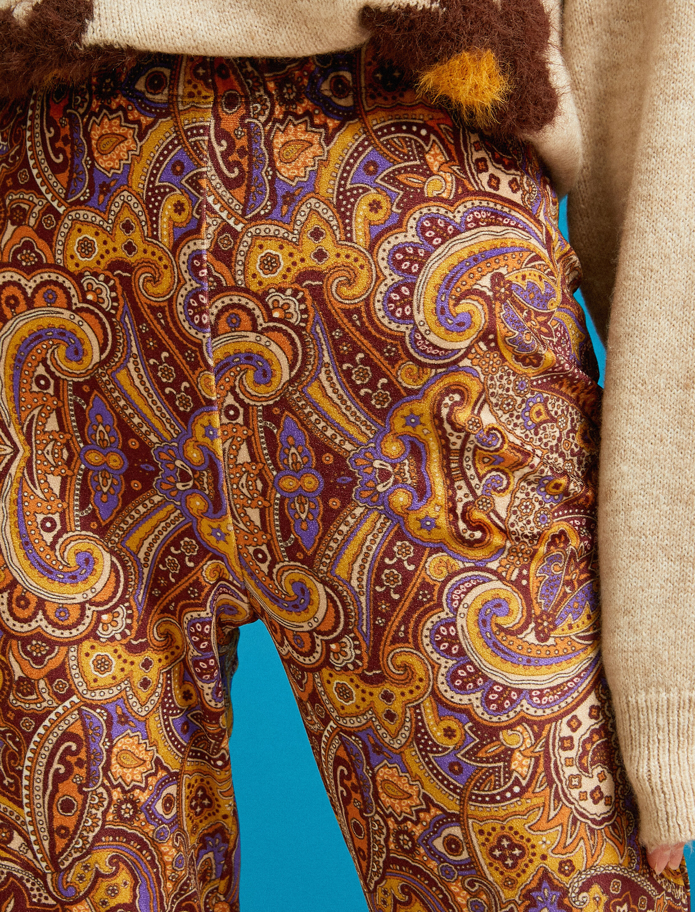   İspanyol Paça Pantolon Yüksek Bel