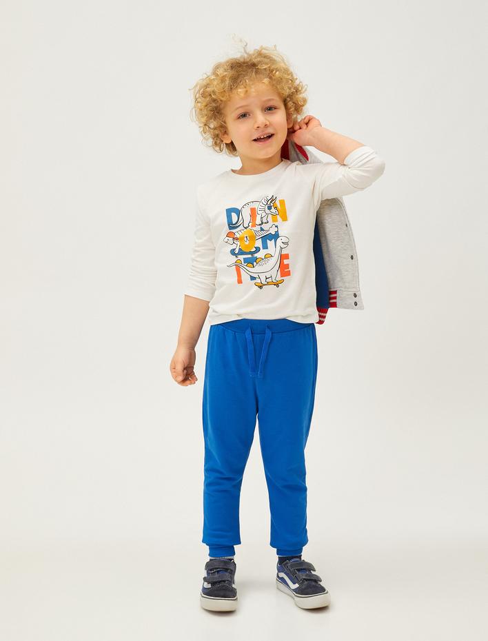 Erkek Bebek Basic Jogger Eşofman Altı Beli Bağlamalı