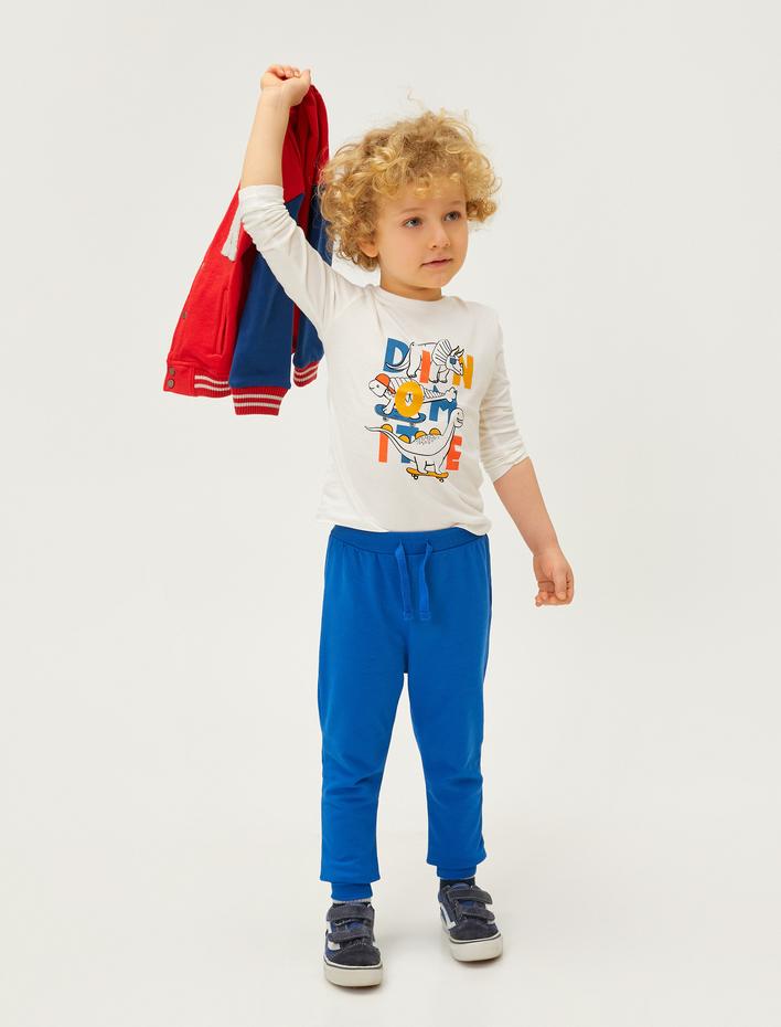 Erkek Bebek Basic Jogger Eşofman Altı Beli Bağlamalı