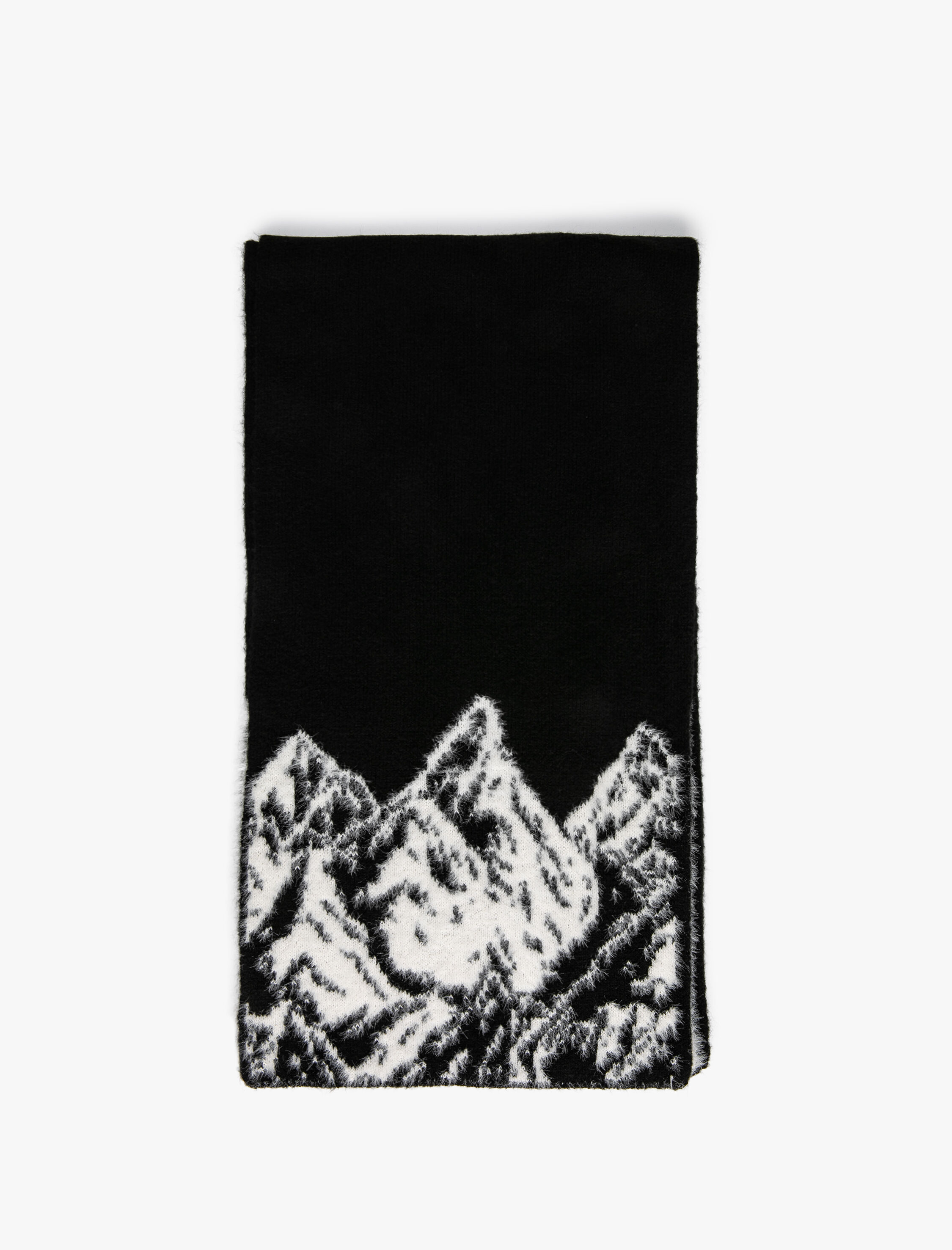  Kadın Koton X Şahika Ercümen - Doğa Temalı Triko Atkı