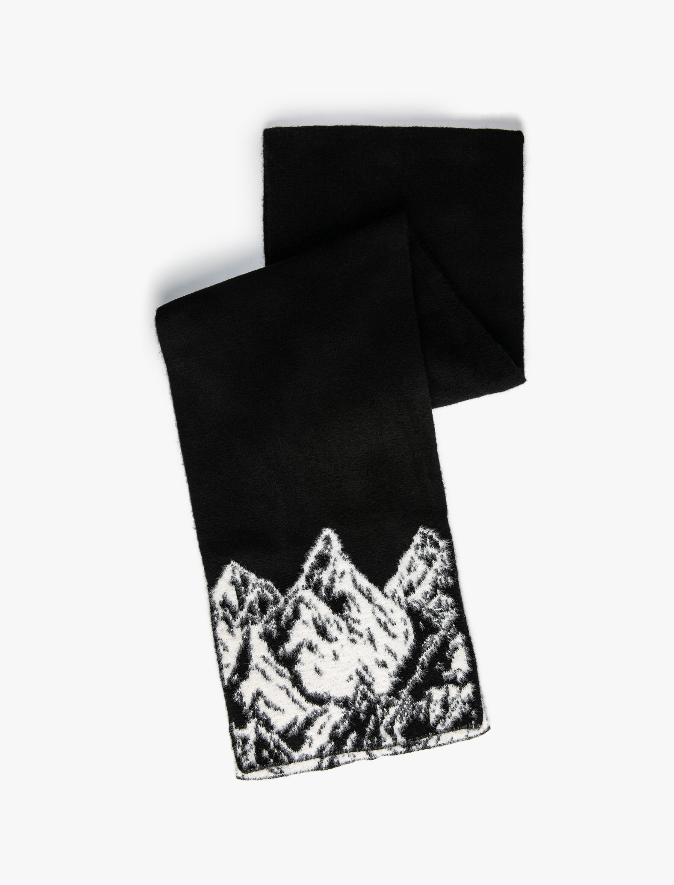  Kadın Koton X Şahika Ercümen - Doğa Temalı Triko Atkı