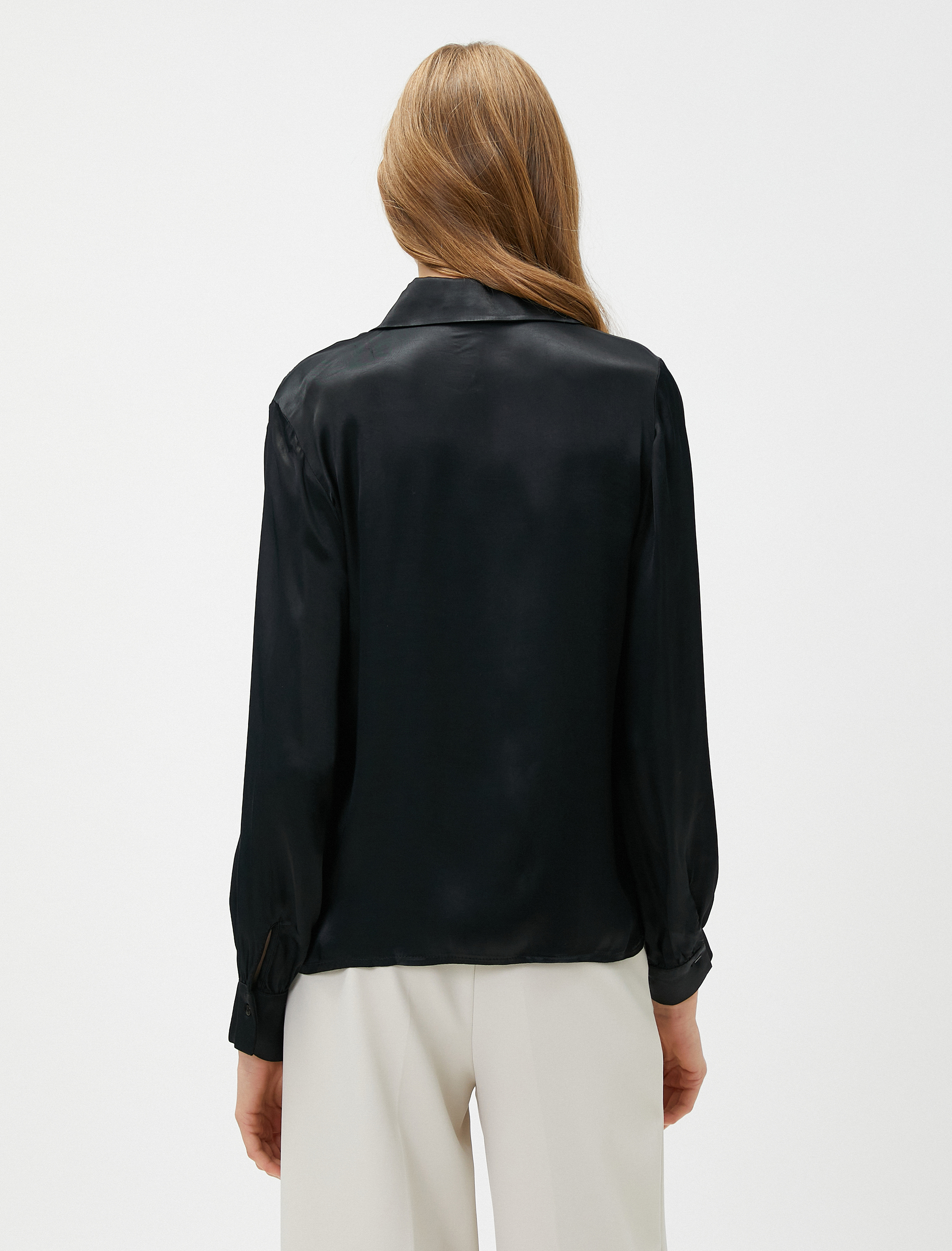   Taşlı Gömlek İpek Görünümlü