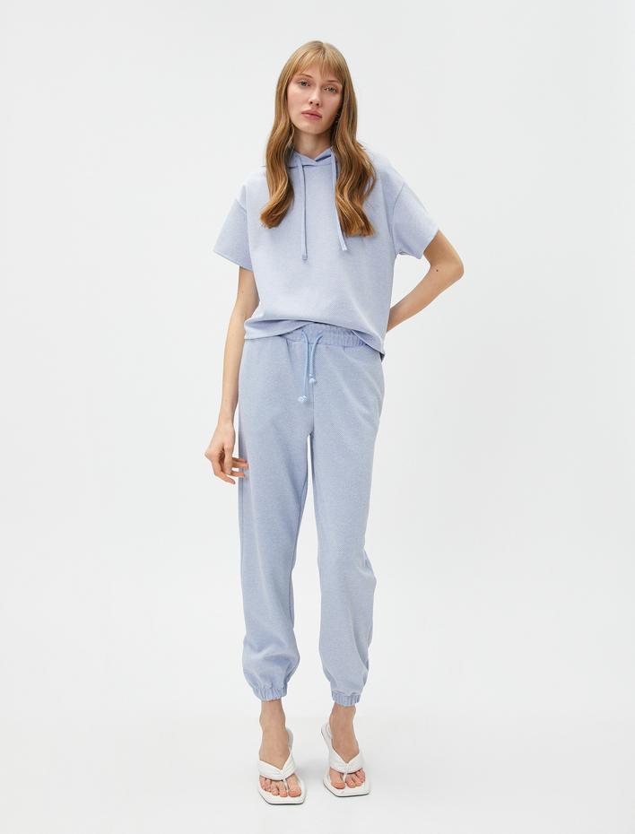  Jogger Eşofman Altı Beli Bağlamalı Cepli