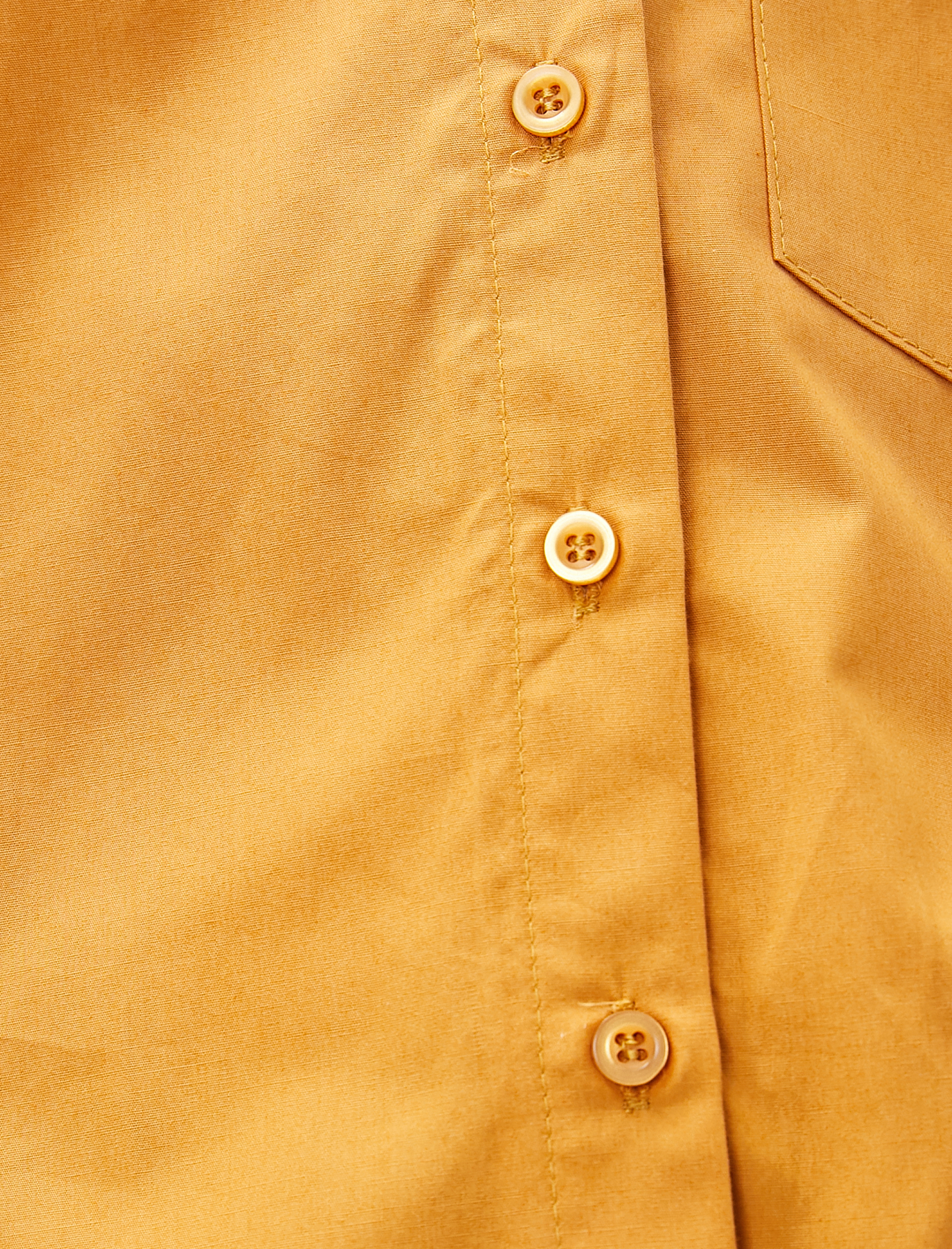   Crop Gömlek Pamuklu Cepli Uzun Kollu