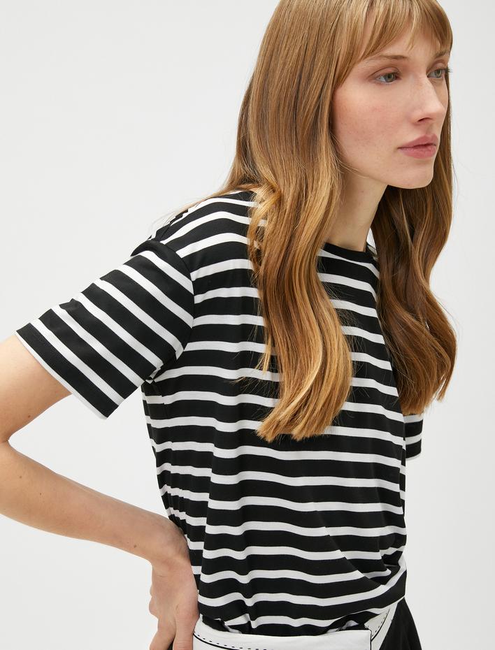  Basic Tişört Kısa Kollu Bisiklet Yaka