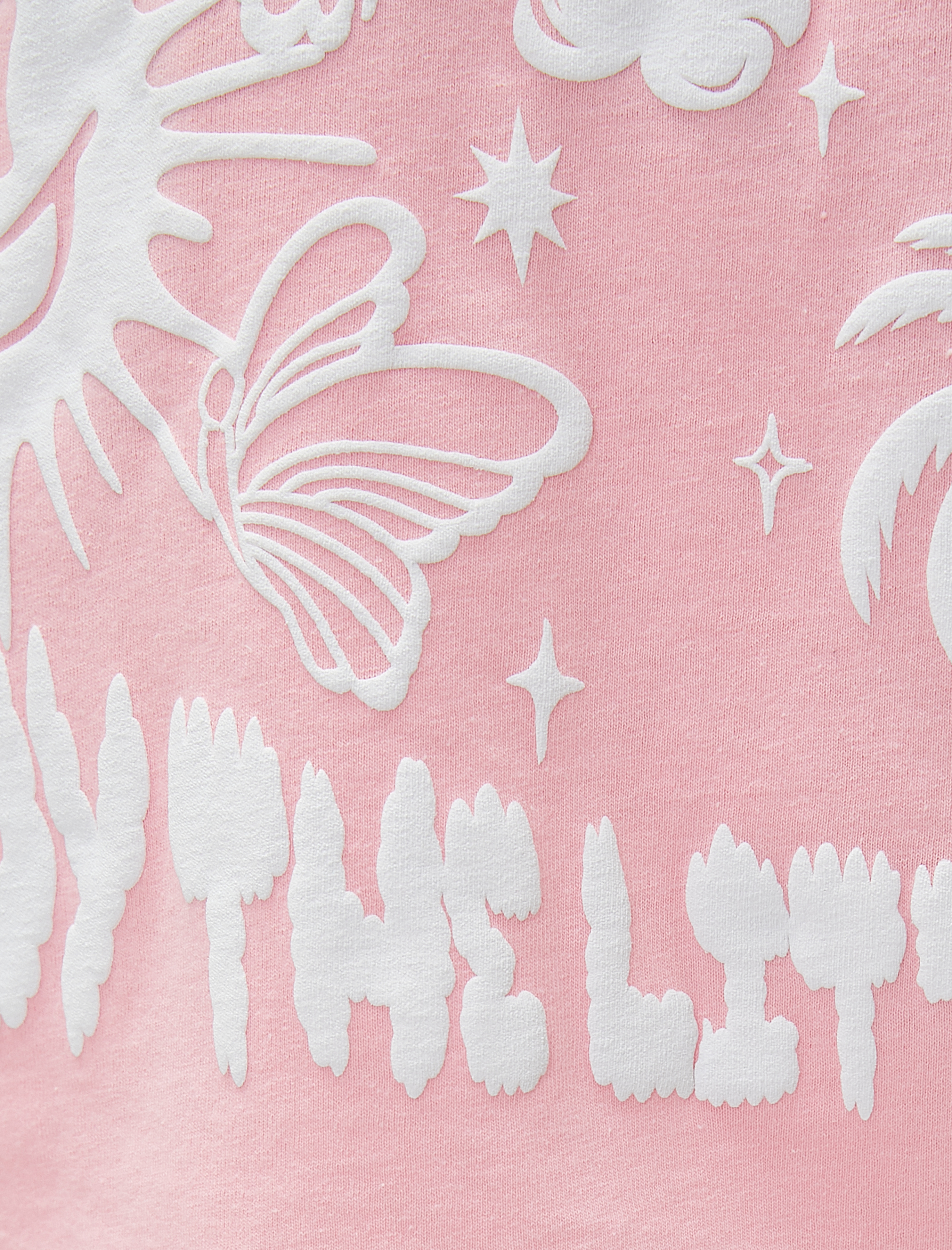   Oversize Tişört Baskılı Bisiklet Yaka Kısa Kollu