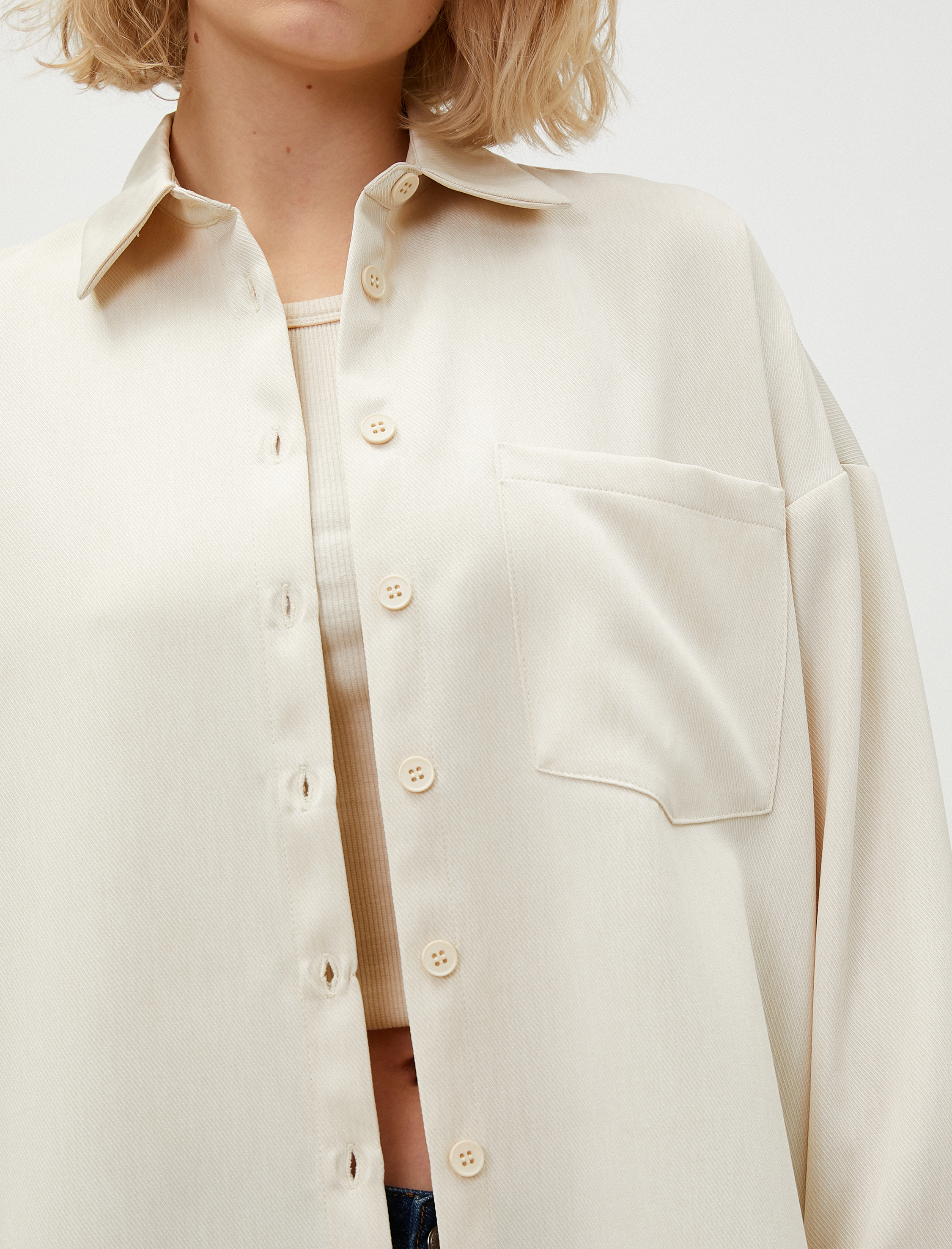   Relax Fit Gömlek Cepli Uzun Kollu