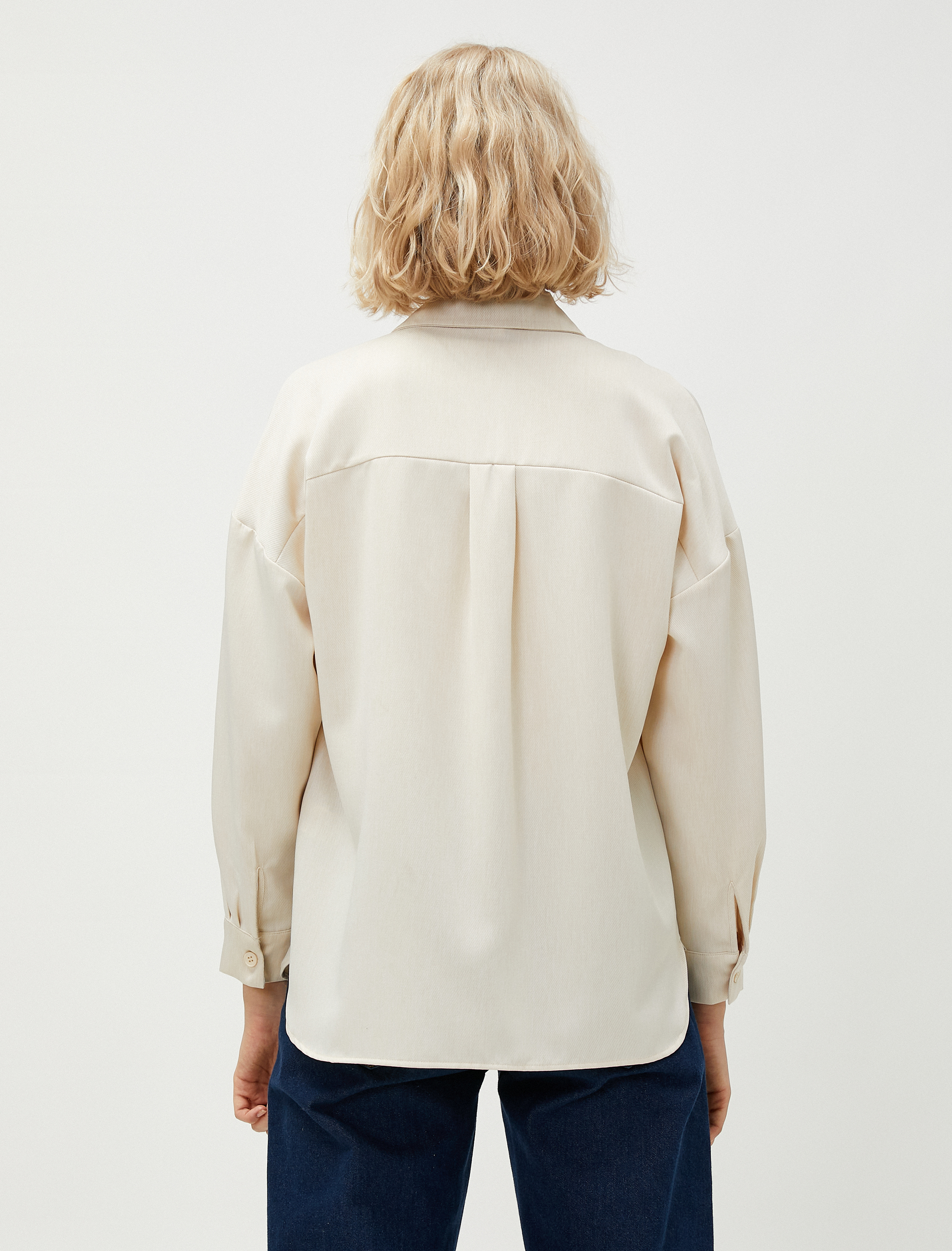   Relax Fit Gömlek Cepli Uzun Kollu