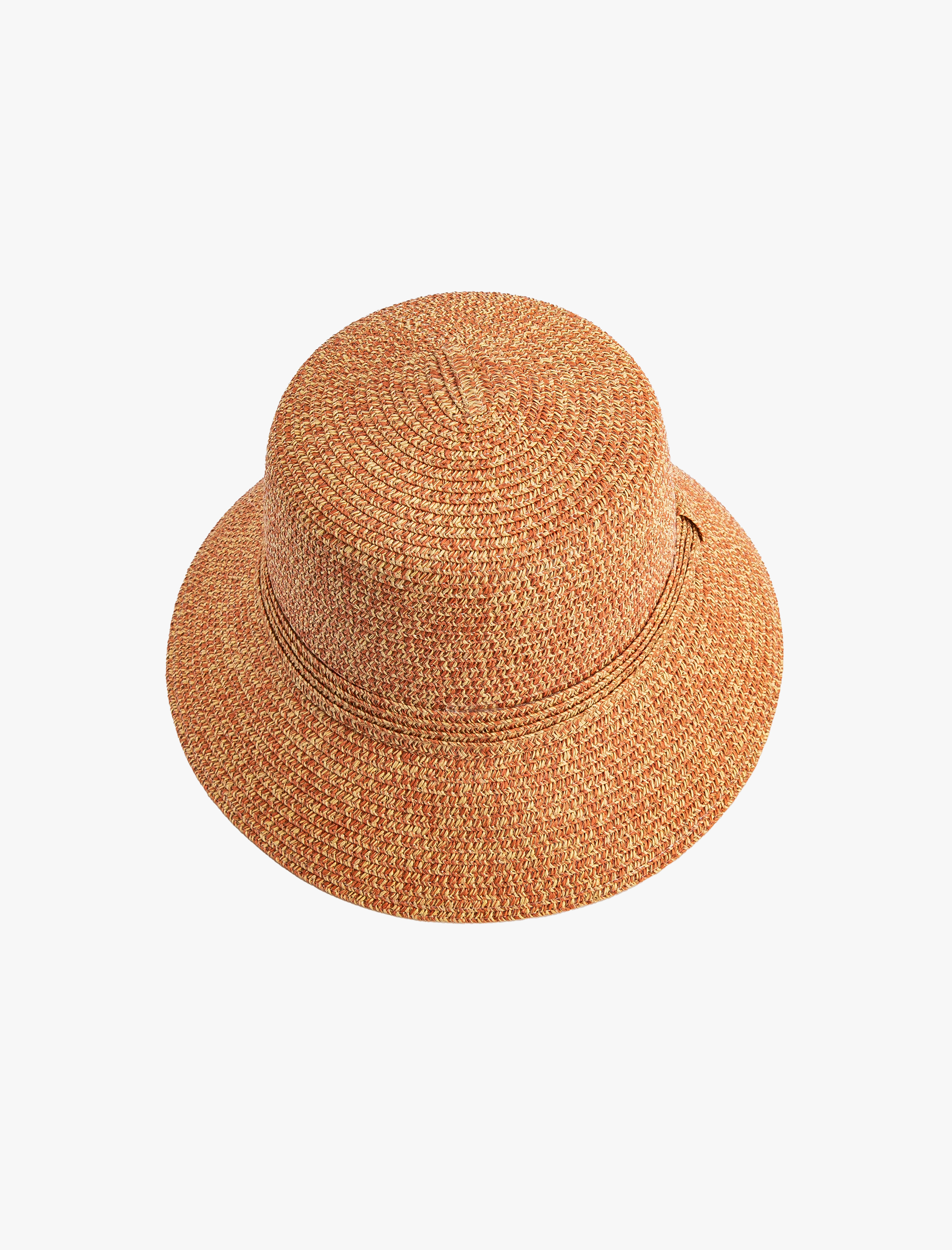  Kadın Bucket Hasır Şapka Dokulu