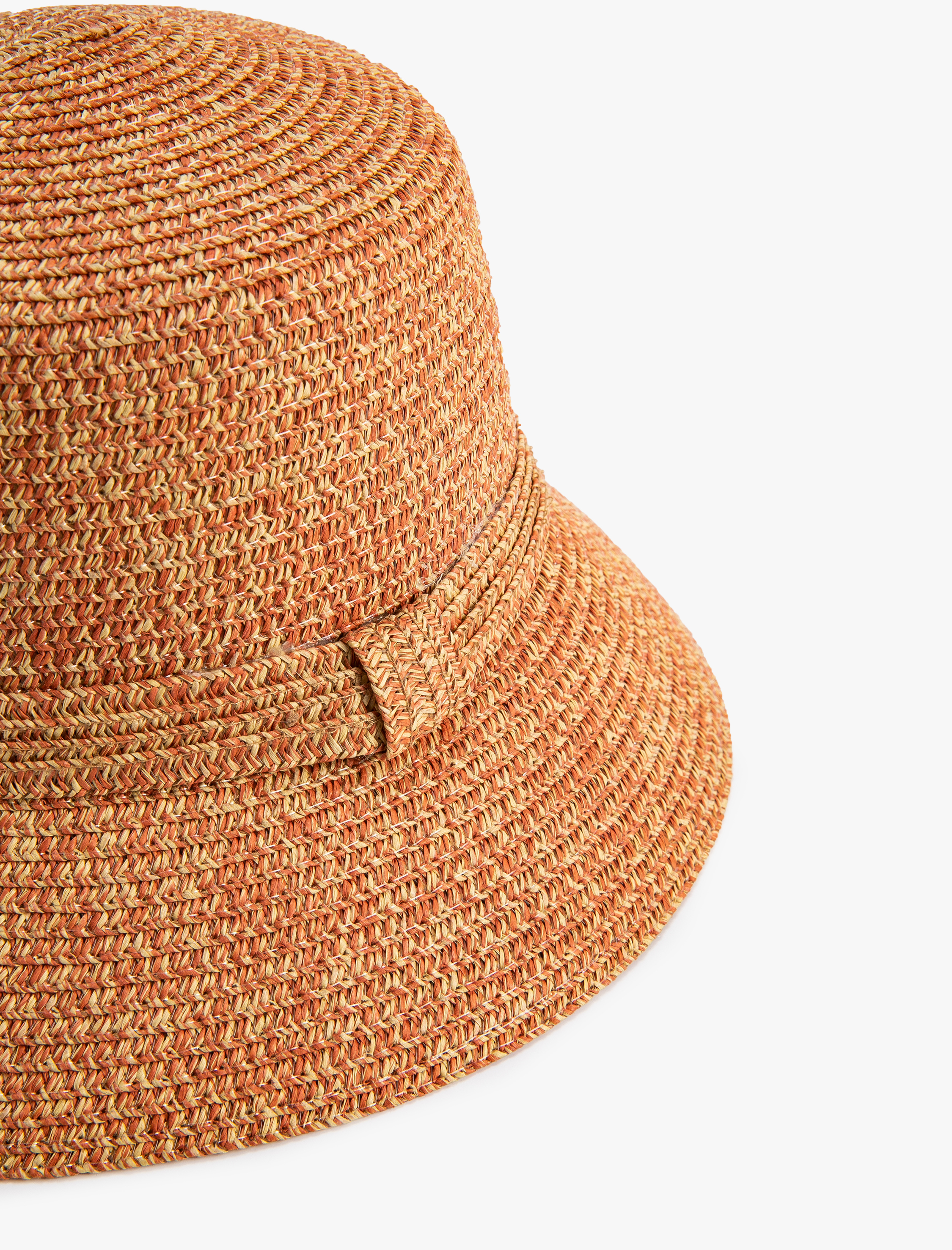  Kadın Bucket Hasır Şapka Dokulu