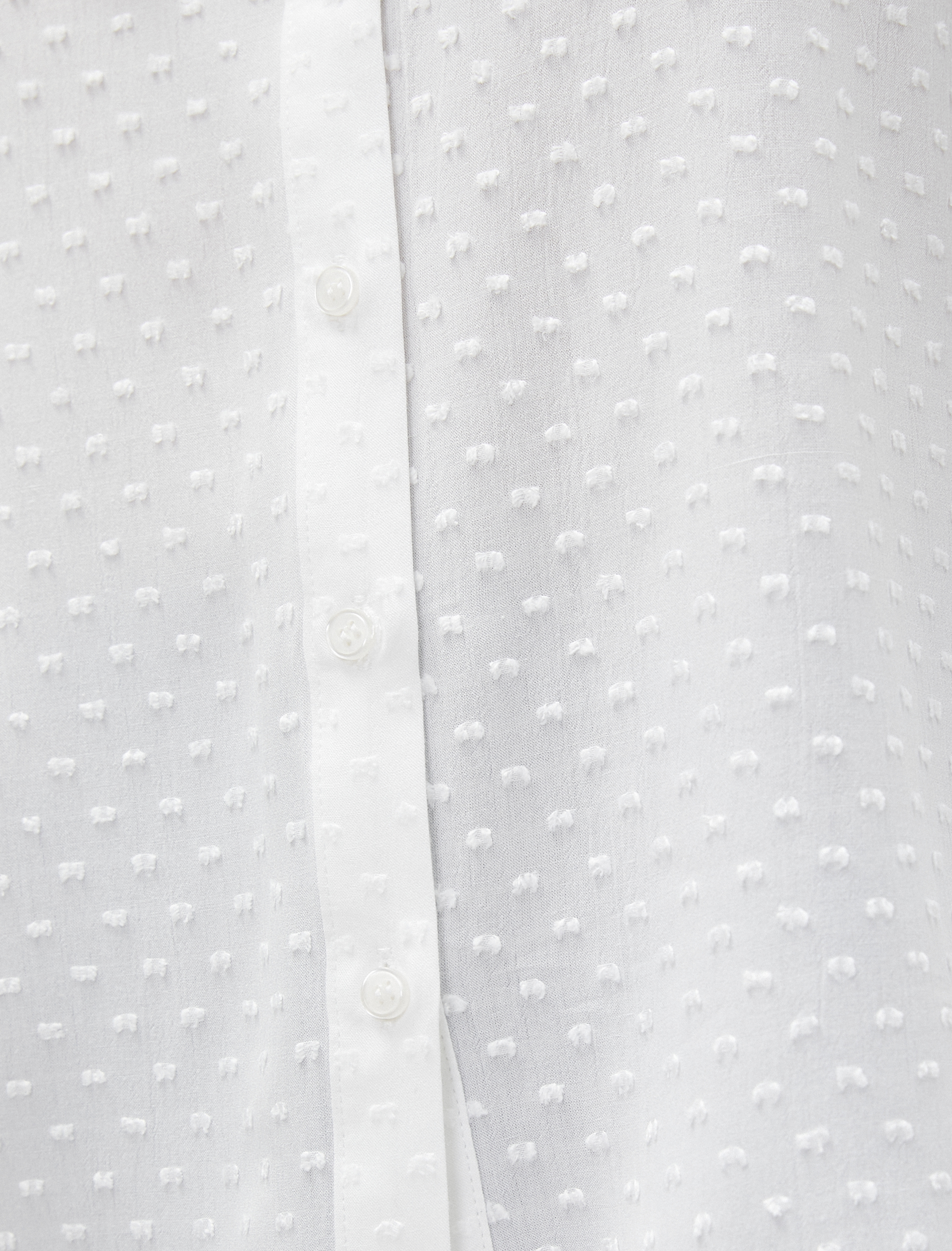   Balon Kollu Bluz Viskon Bisiklet Yaka Fırfırlı Düğmeli