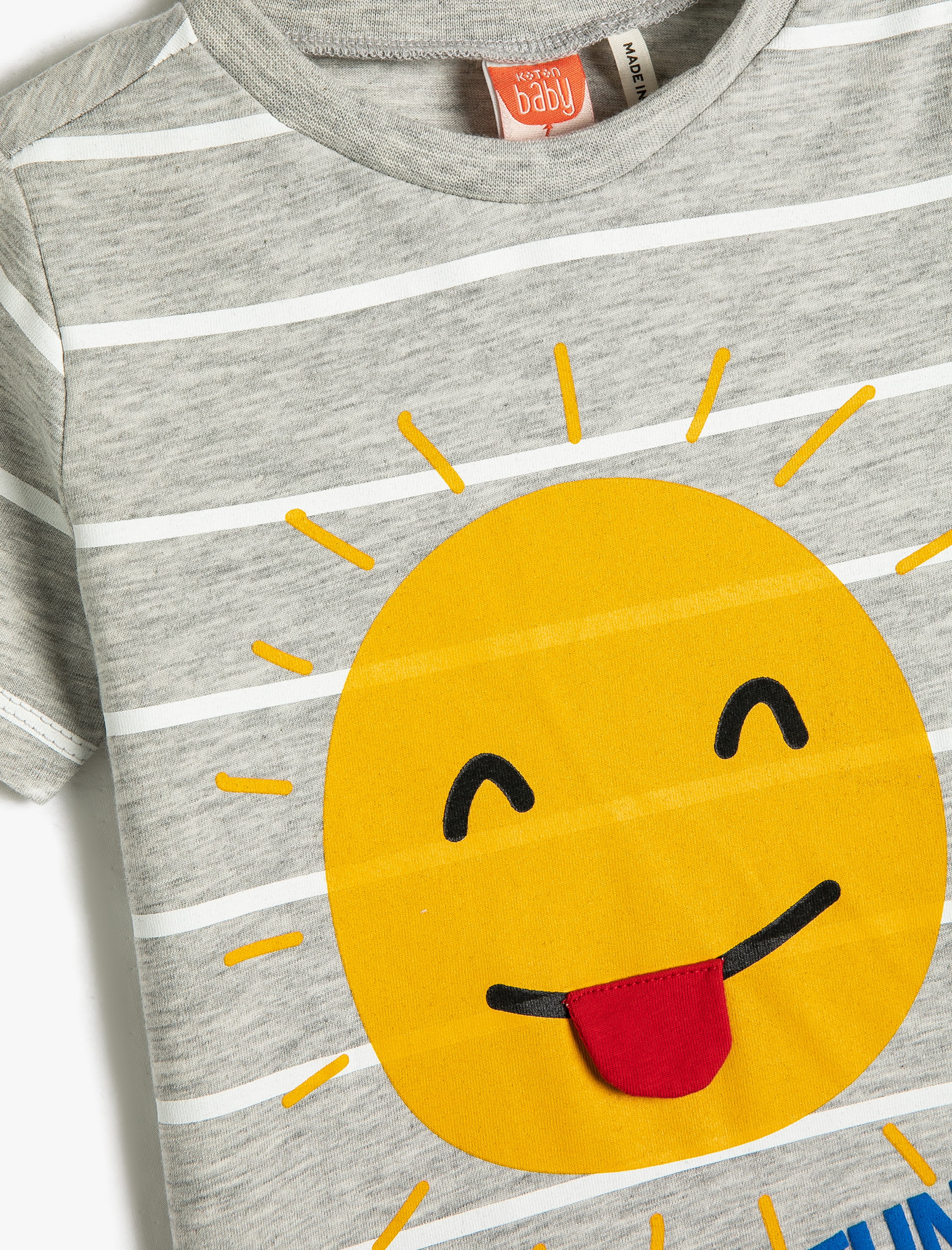  Erkek Bebek Tişört Kısa Kollu Baskılı Bisiklet Yaka