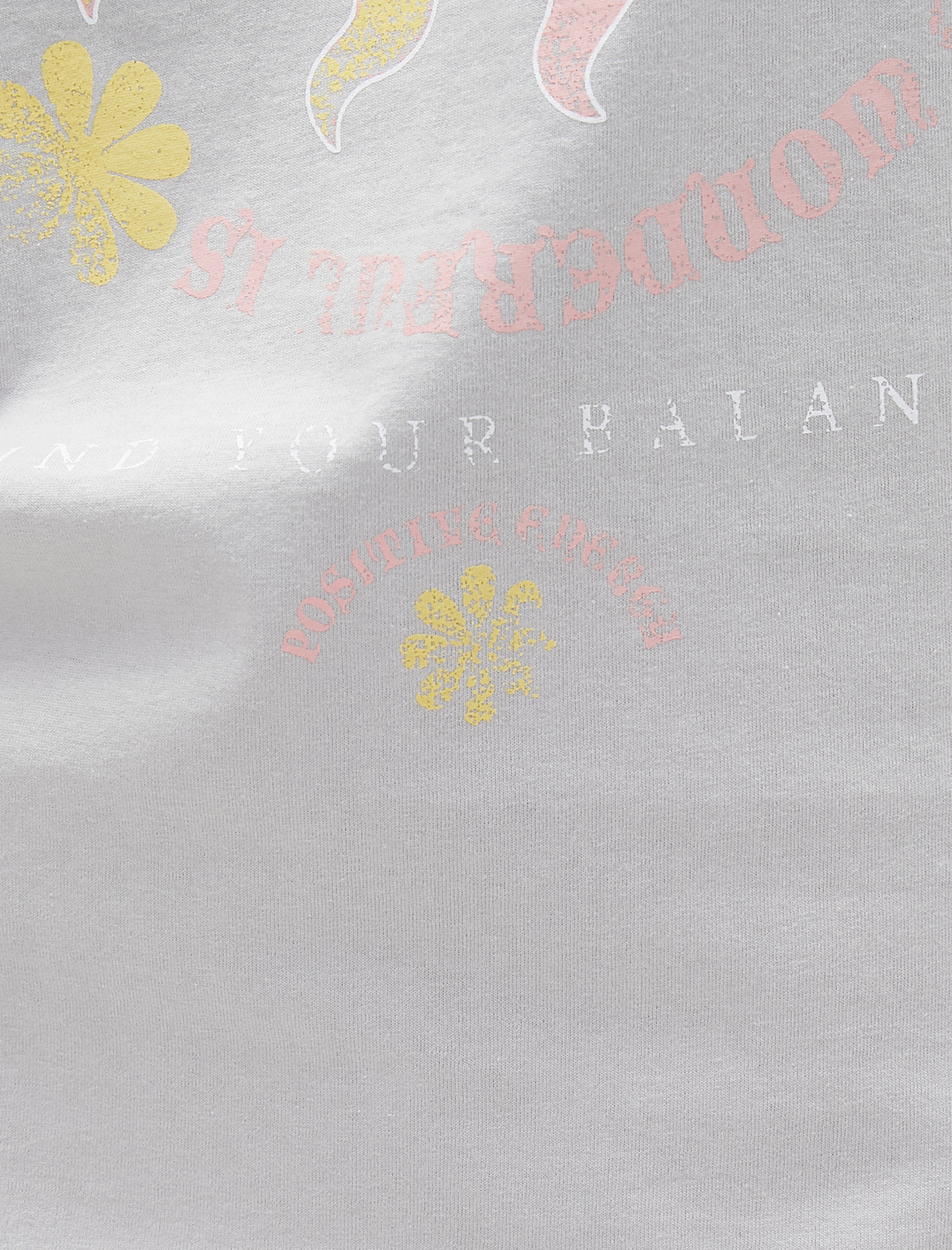   Baskılı Tişört Pamuklu Kısa Kollu Bisiklet Yaka