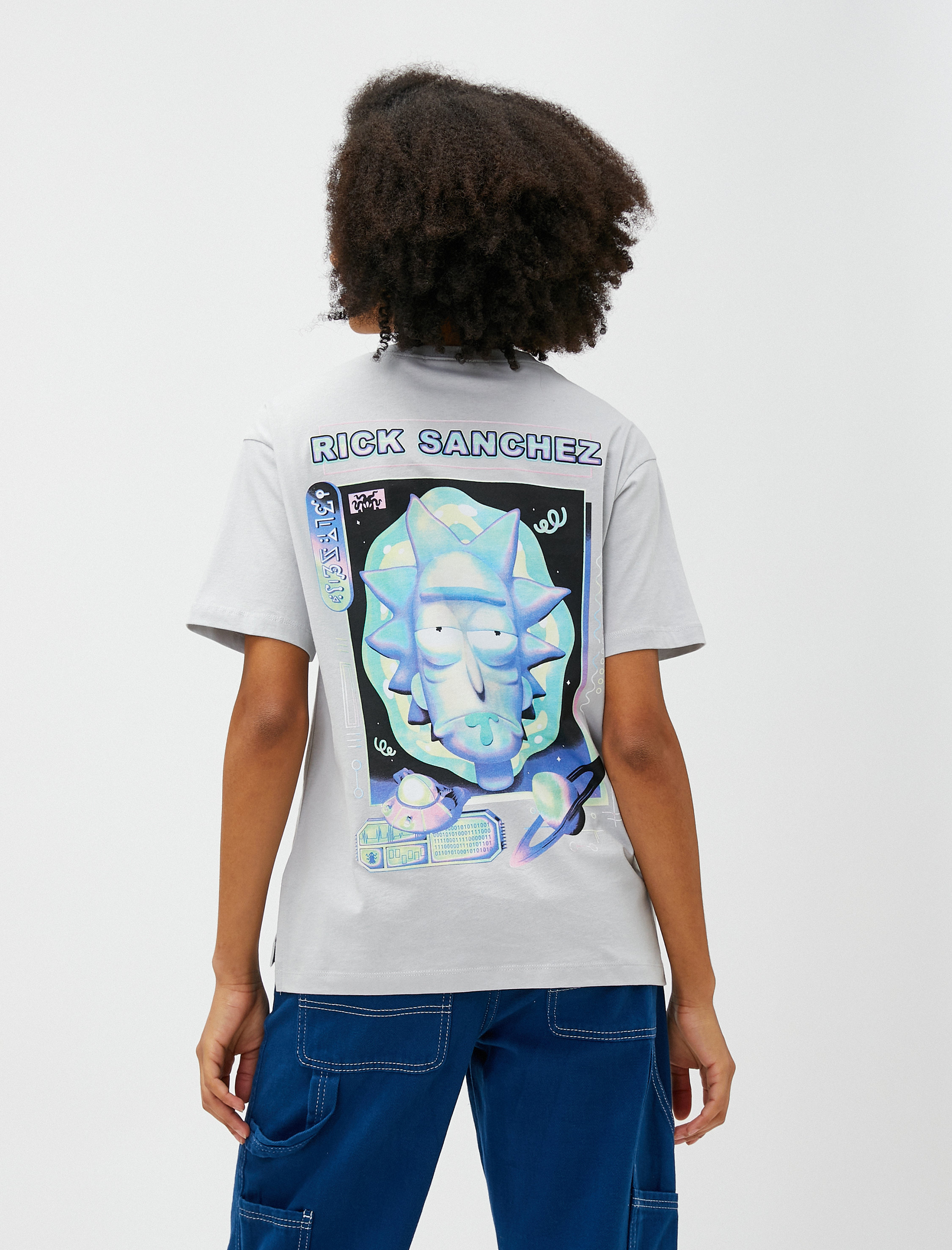   Rick and Mort Tişört Kısa Kollu Bisiklet Yaka Lisanslı