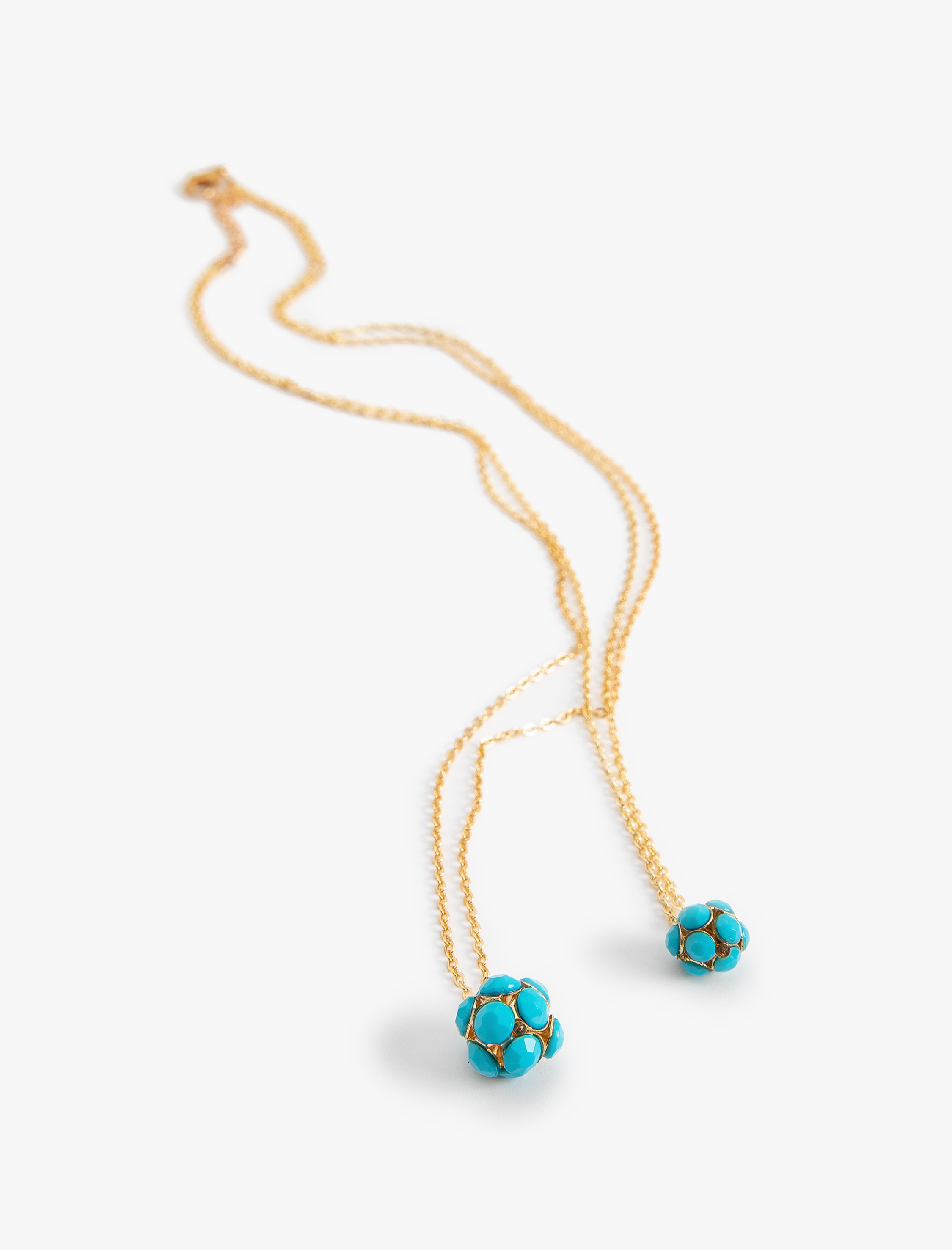  Kadın Katlı Kolye Renkli Kolye Ucu Detaylı