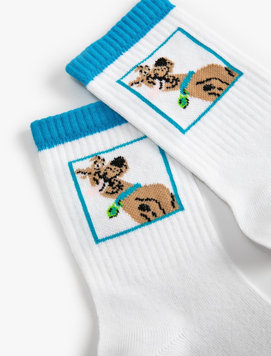  Kadın Snoopy Soket Çorap Lisanslı İşlemeli
