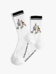 Rick and Morty Çorap Lisanslı İşlemeli