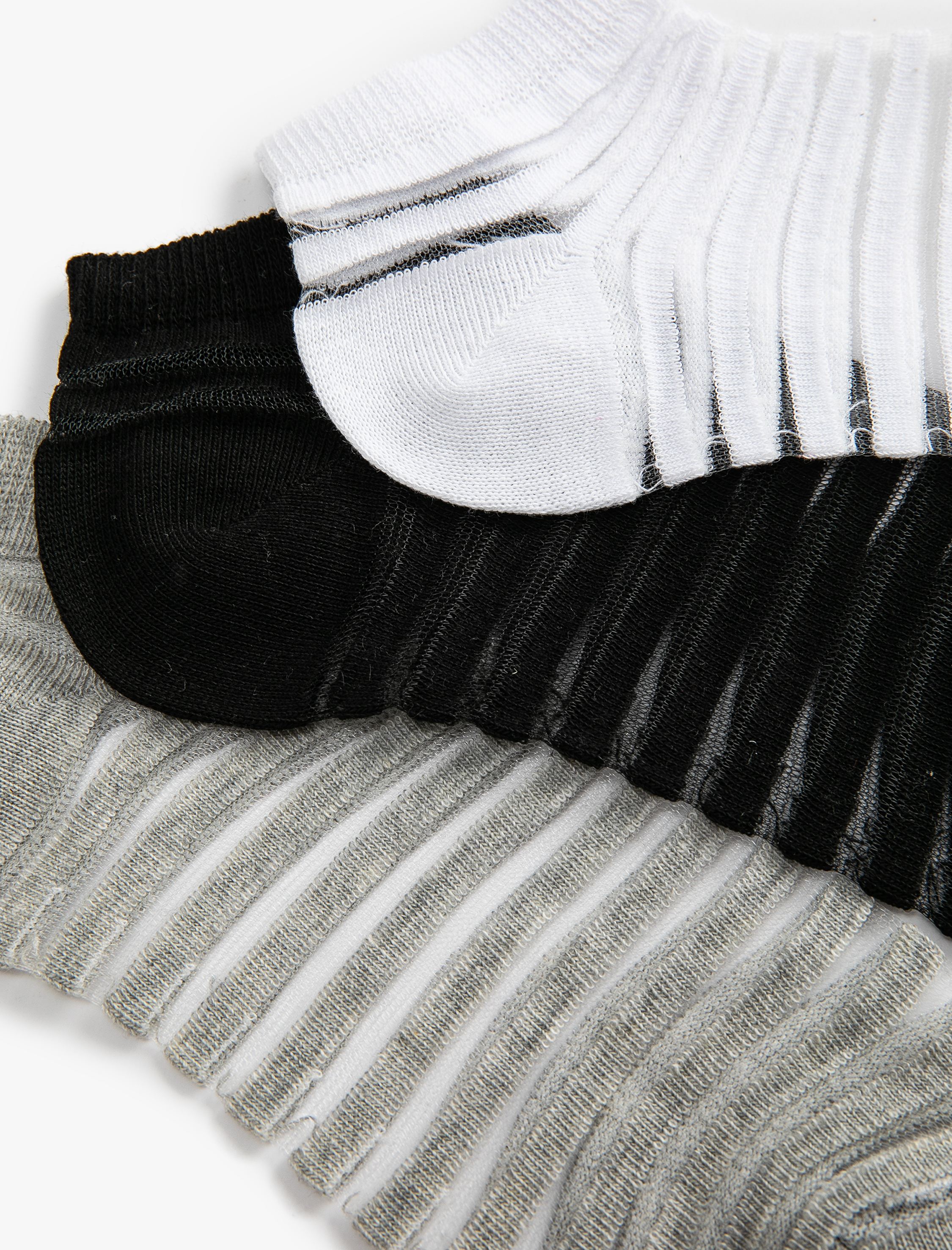 Koton 3'lü Patik Çorap Seti Transparan Kumaş Detaylı. 3