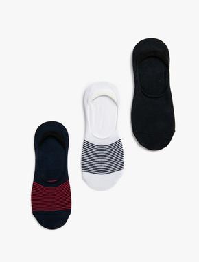 Çizgili 3'lü Sneaker Çorap Seti