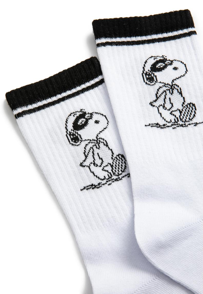  Erkek Snoopy Soket Çorap Lisanslı İşlemeli