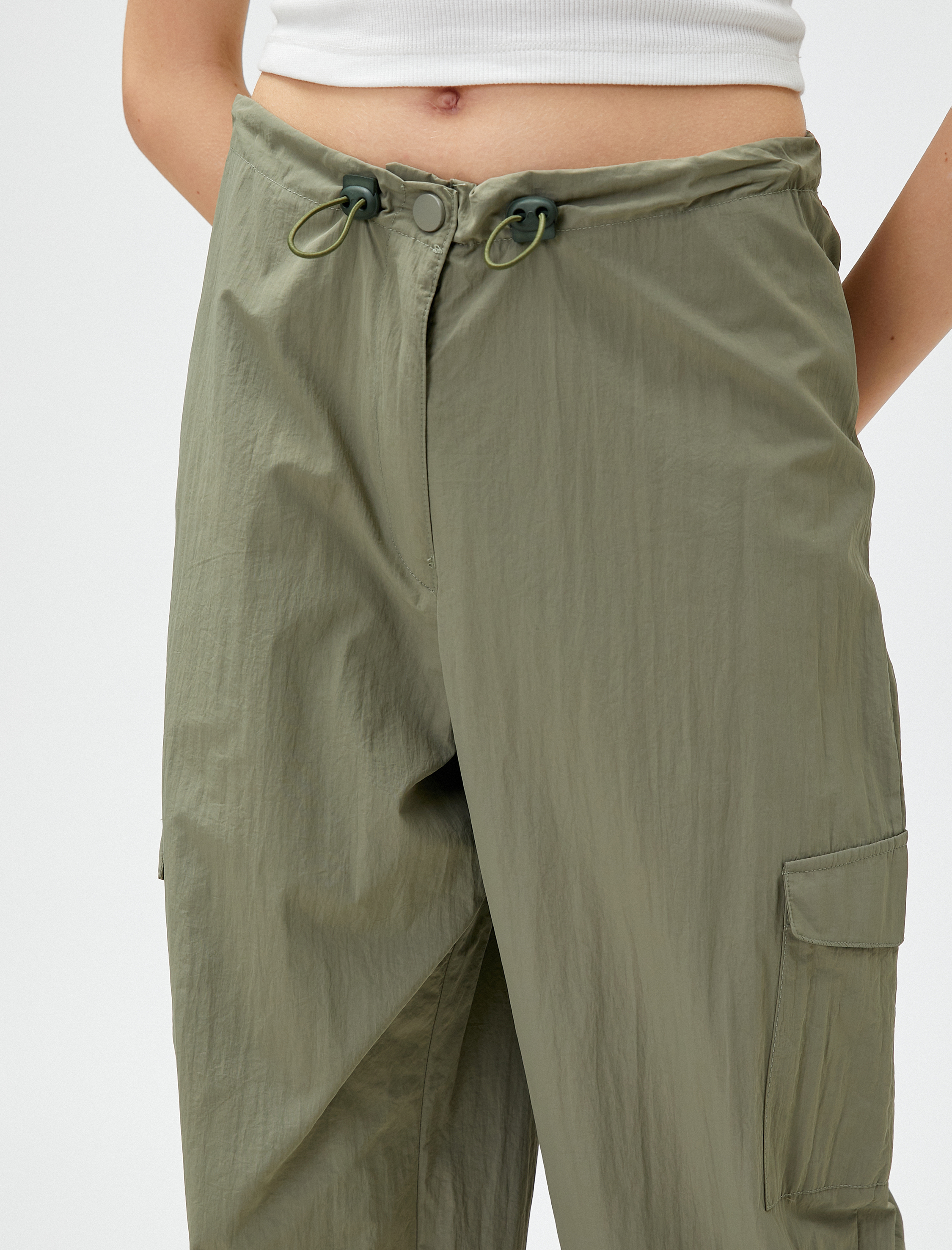   Paraşüt Pantolon Cep Detaylı Stoperli Rahat Kesim