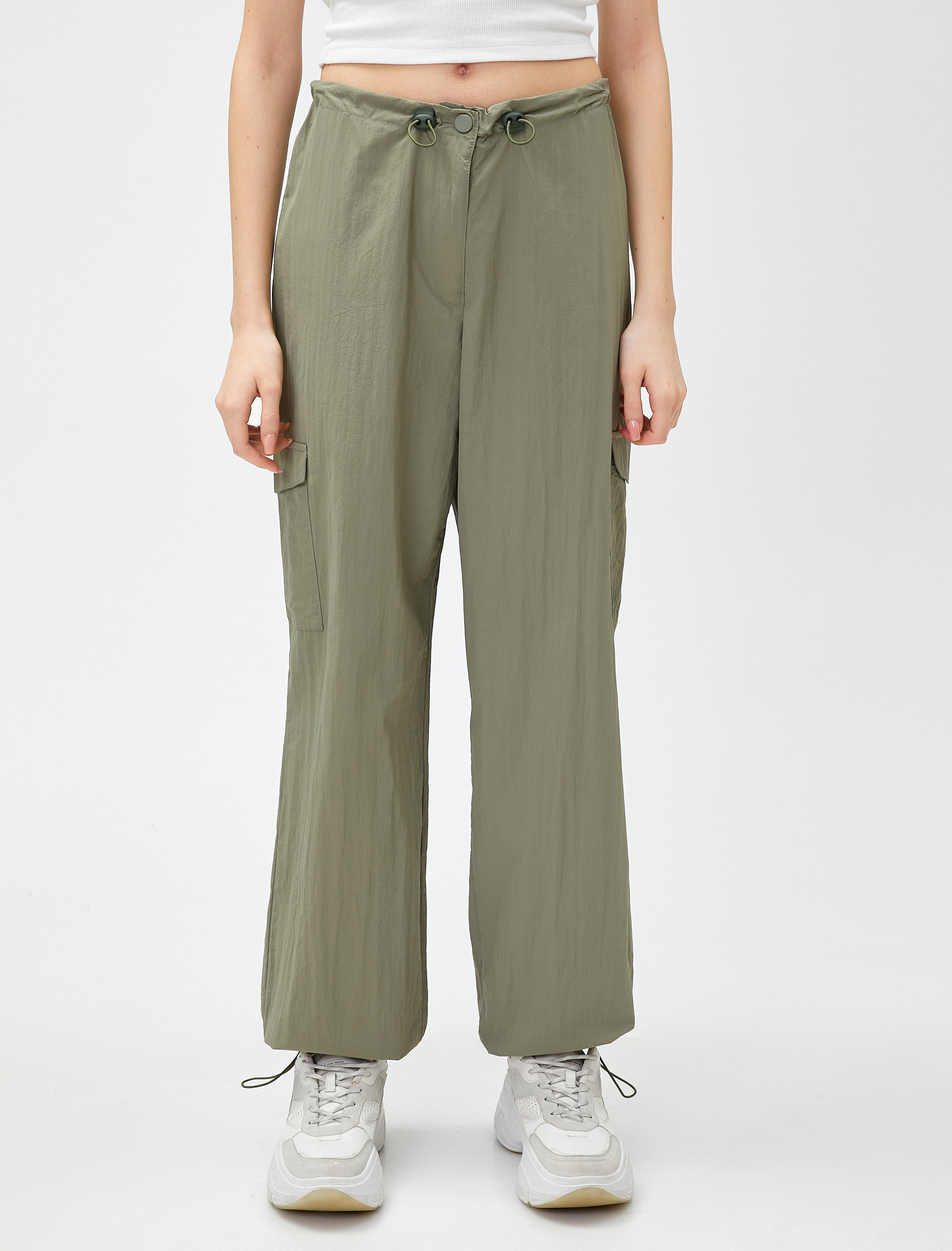   Paraşüt Pantolon Cep Detaylı Stoperli Rahat Kesim