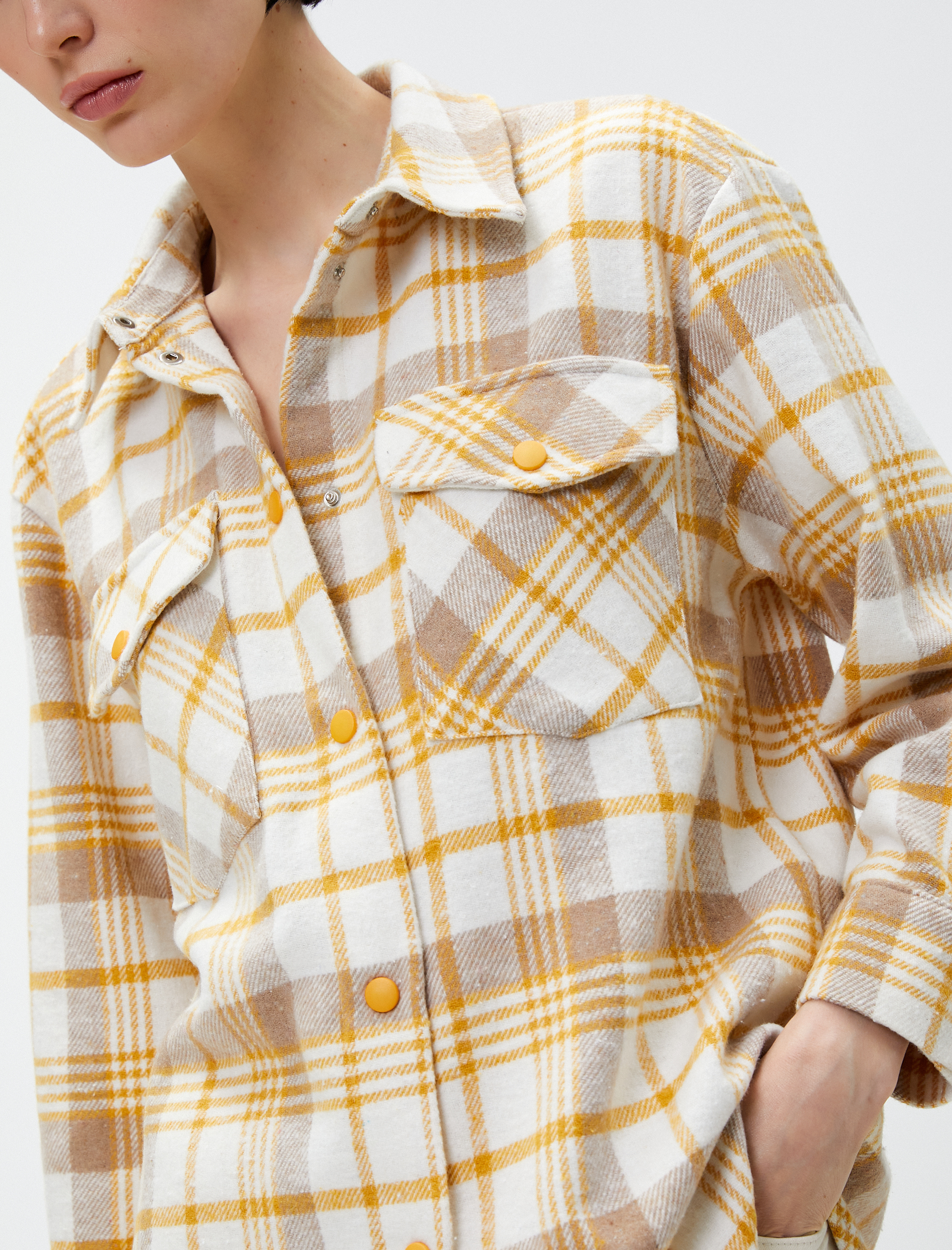   Oduncu Gömleği Cepli Çıtçıtlı