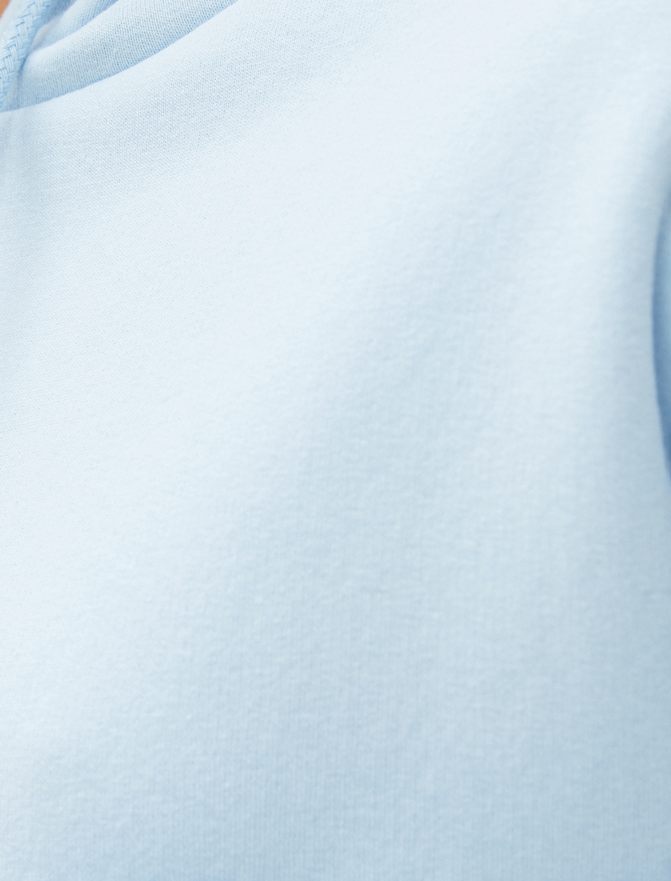   Kapüşonlu Sweatshirt Şardonlu Pamuklu