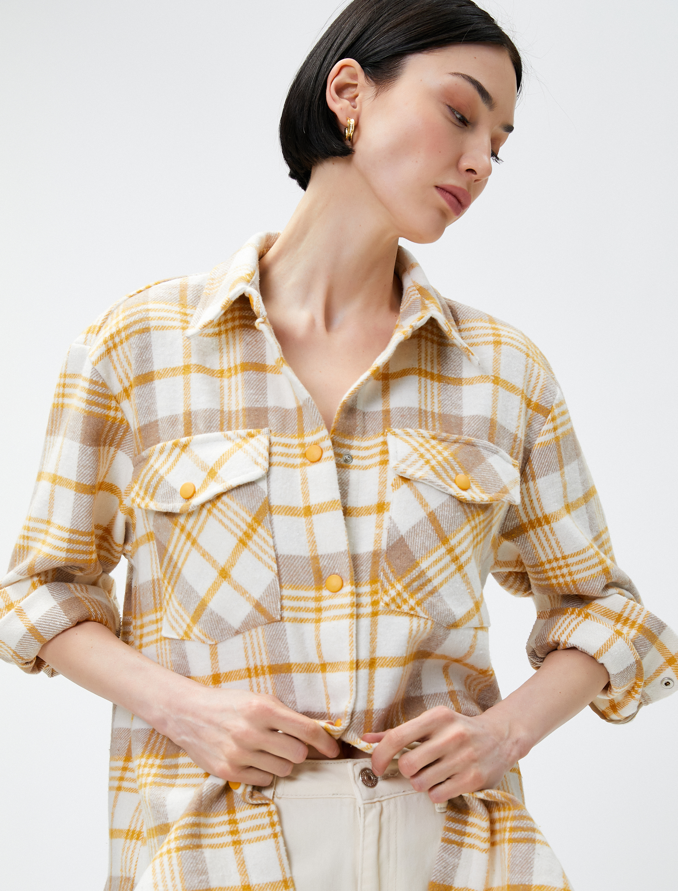   Oduncu Gömleği Cepli Çıtçıtlı