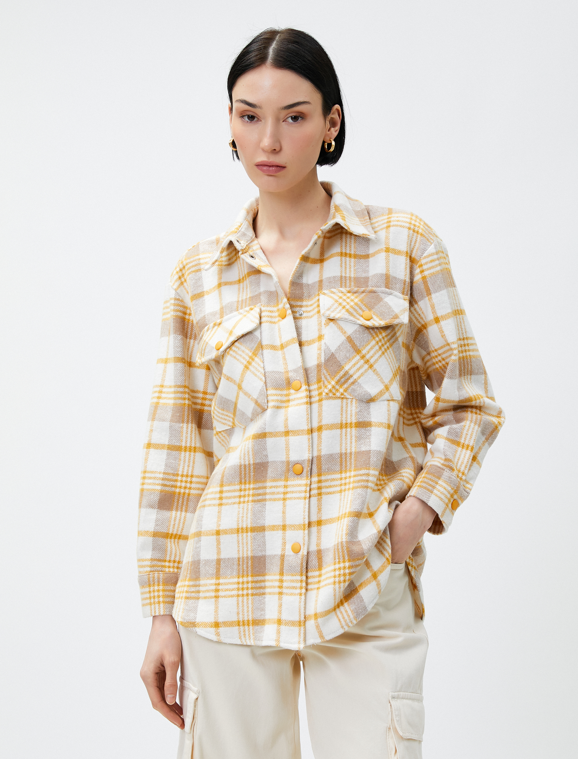   Oduncu Gömleği Cepli Çıtçıtlı