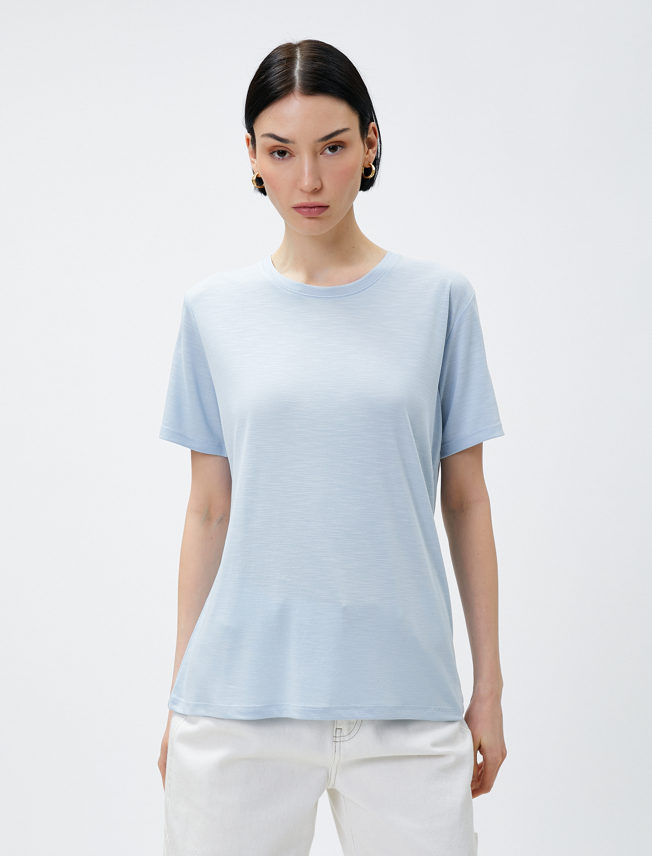 Basic Modal Tişört Kısa Kollu